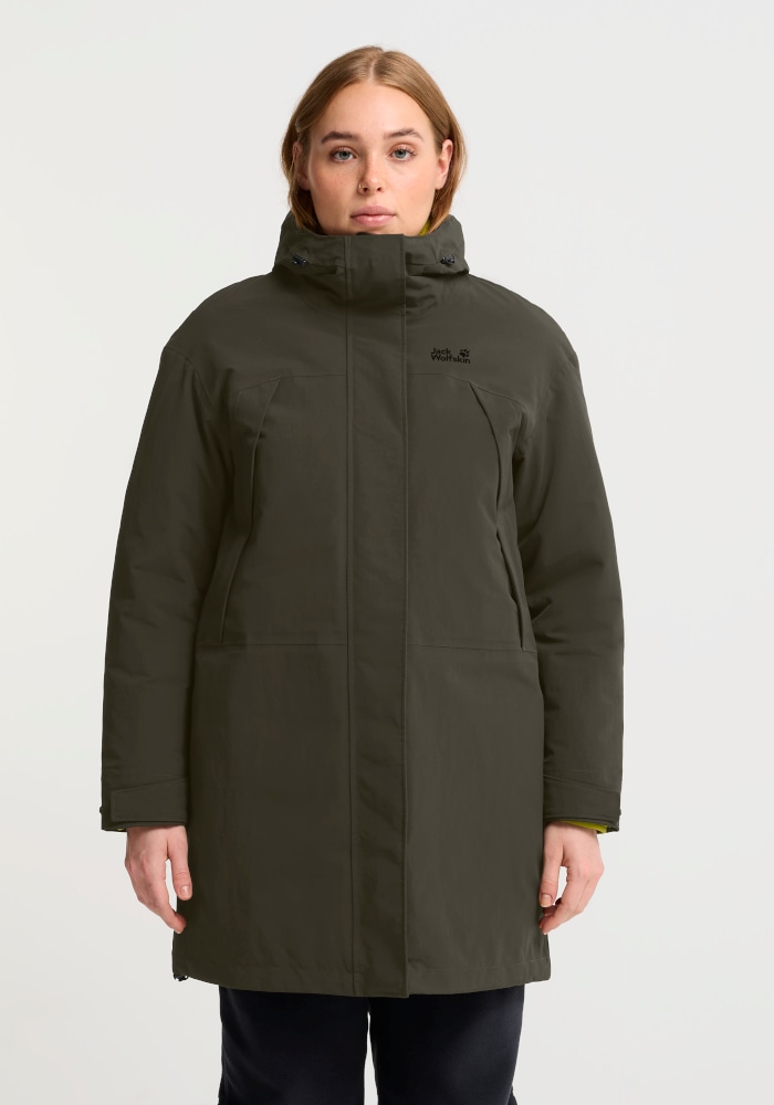 Jack Wolfskin Funktionsparka "ICE FLARE PARKA W" mit Kapuze Winterparka, wasserdicht, warm