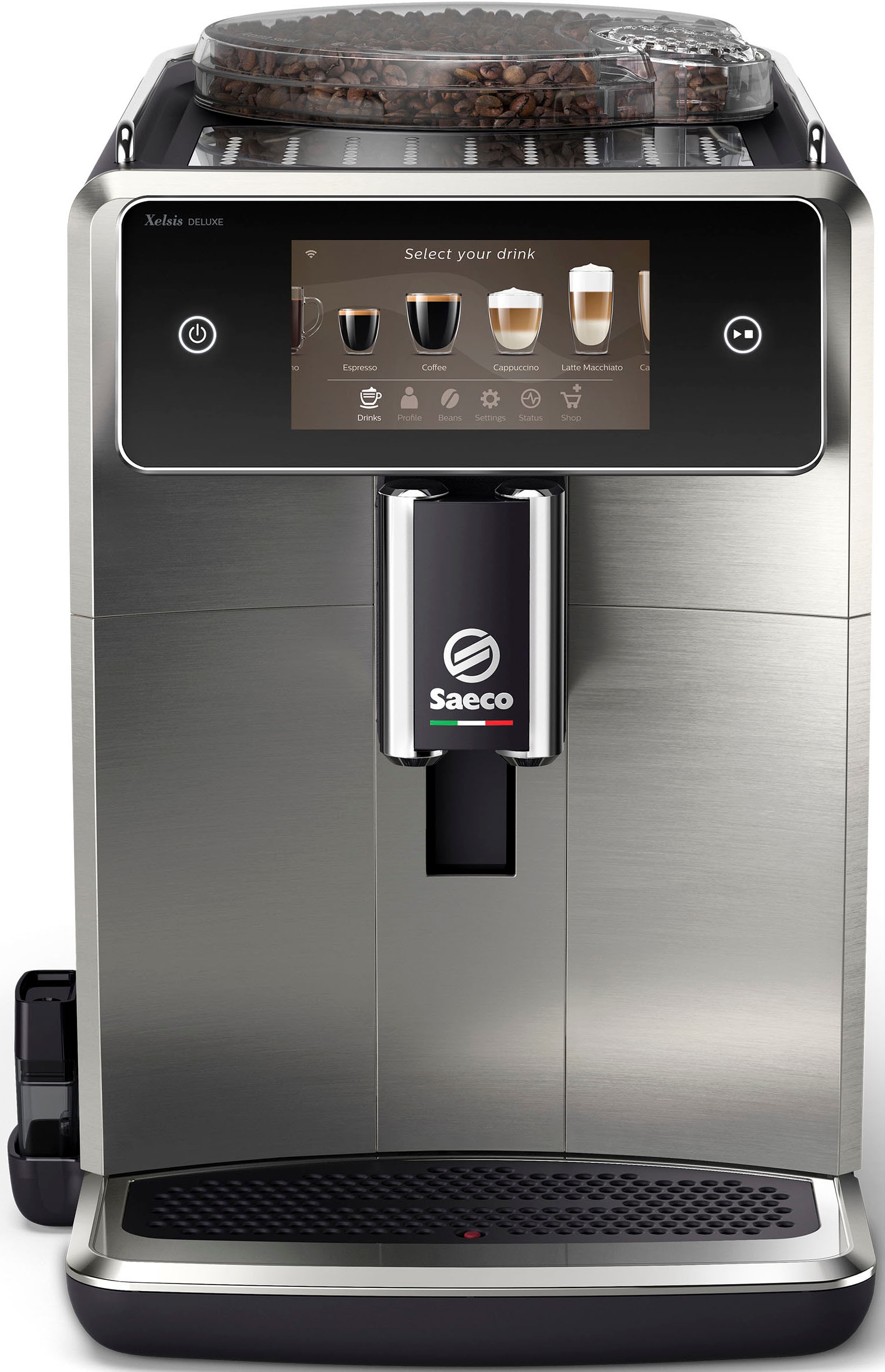 Saeco Kaffeevollautomat »Saeco Xelsis Deluxe SM8785/00« 22 Kaffeespezialitäten, 8 Benutzerprofilen und 5" Touchscreen