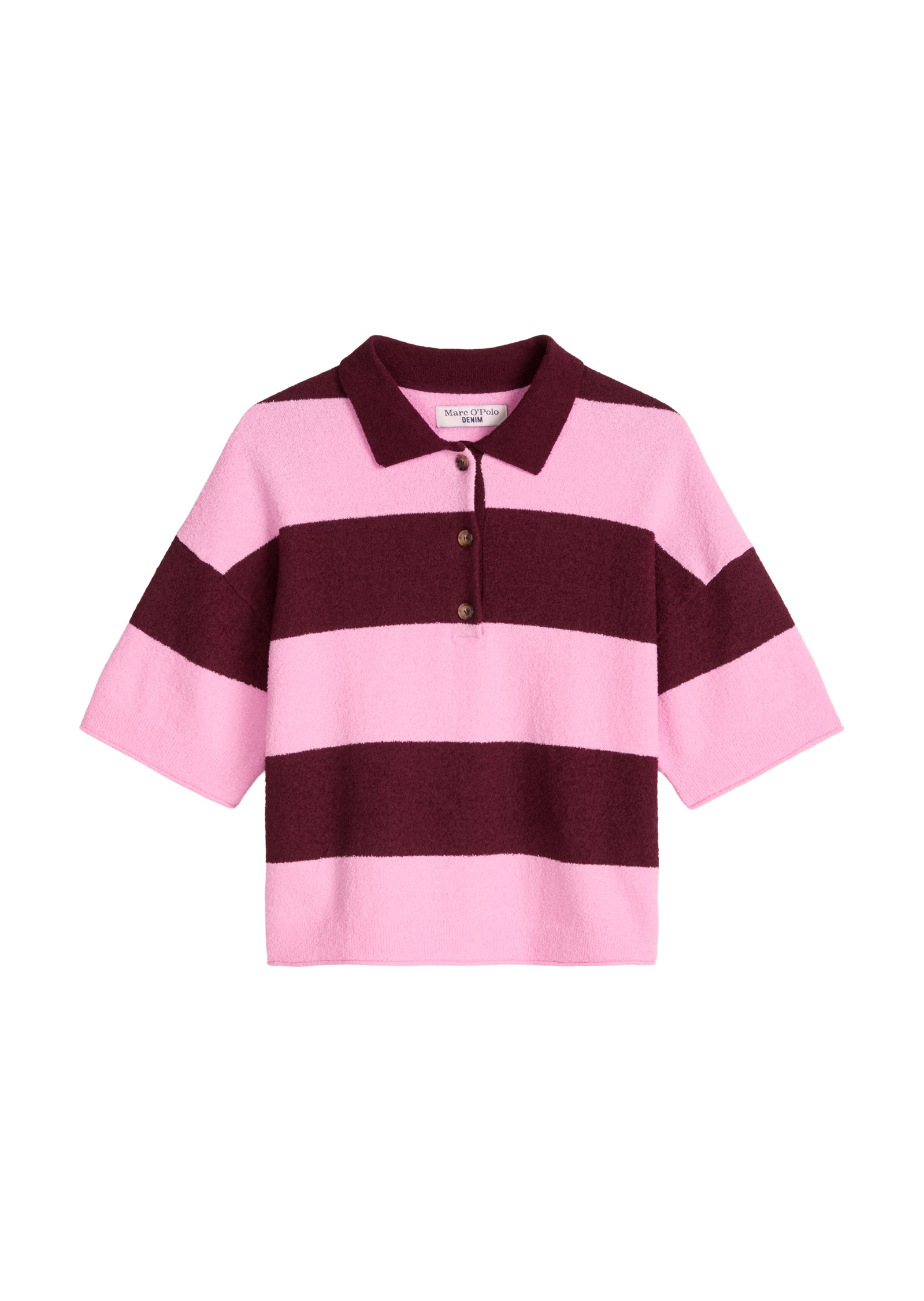 Marc O'Polo DENIM Poloshirt »aus Crinkled Organic Cotton-Mix«