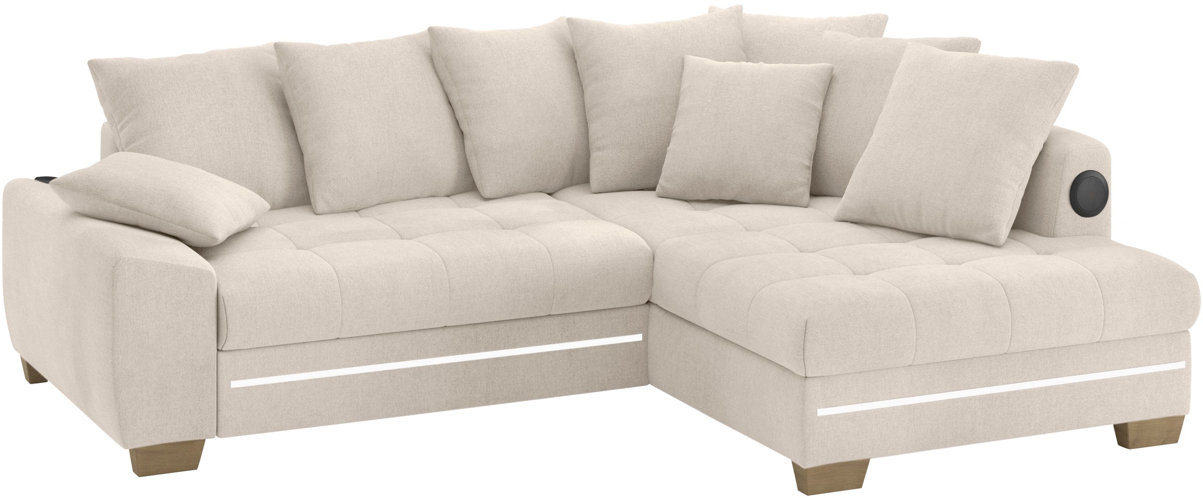 Mr. Couch Ecksofa "Nikita II, L-Form", RGB-LED, Bluetooth-Soundsystem, wahl günstig online kaufen