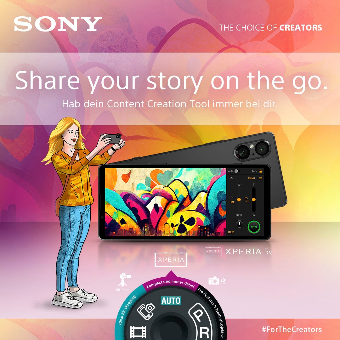 Sony Smartphone »XPERIA 5V«, schwarz, 15,49 cm/6,1 Zoll, 128 GB  Speicherplatz, 12 MP Kamera | BAUR
