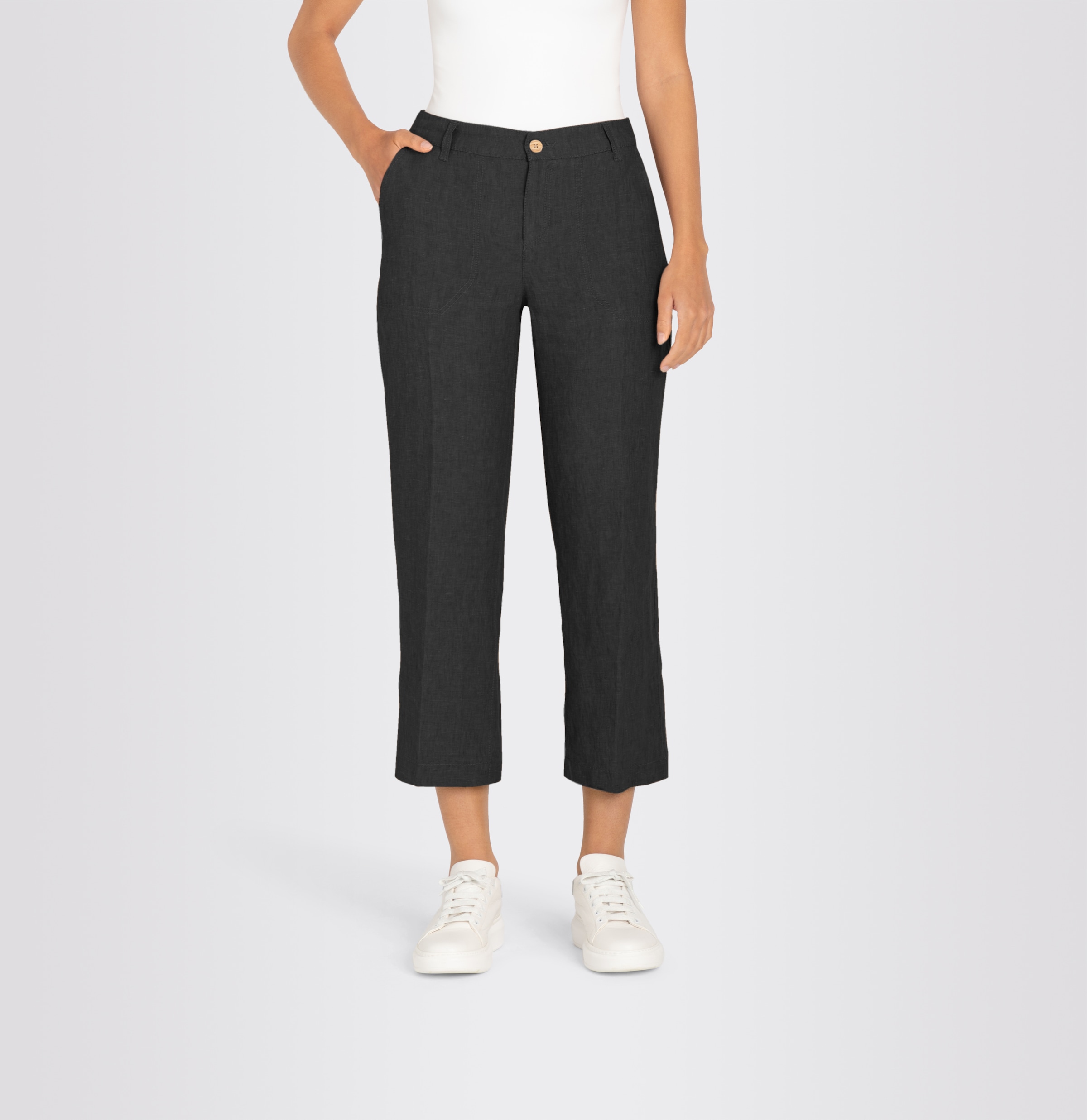 MAC Leinenhose "NORA cropped", Sommerhose temperaturausgleichend und angene günstig online kaufen