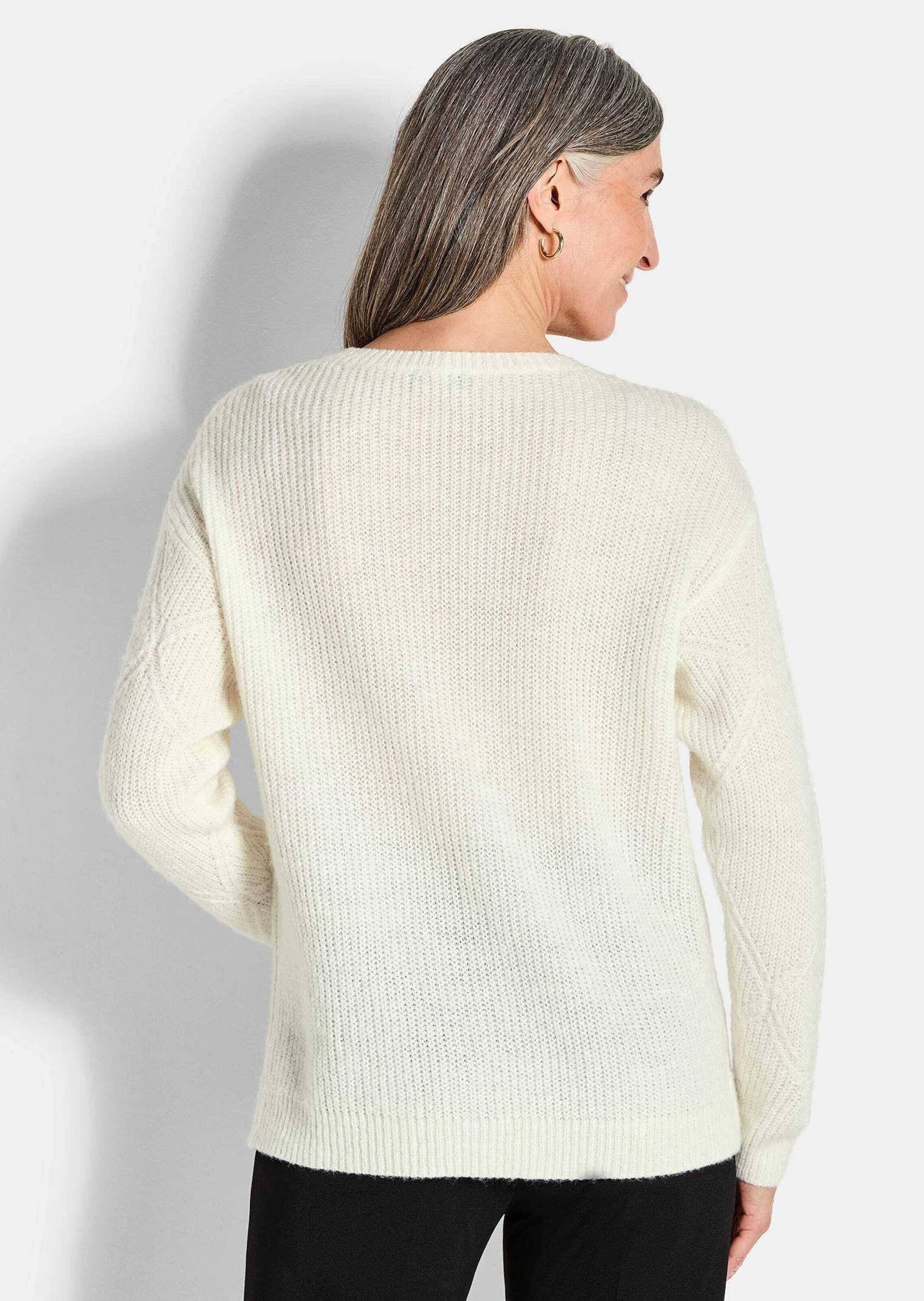 GOLDNER Rundhalspullover »Kurzgröße Pullover aus leichtem Strick«