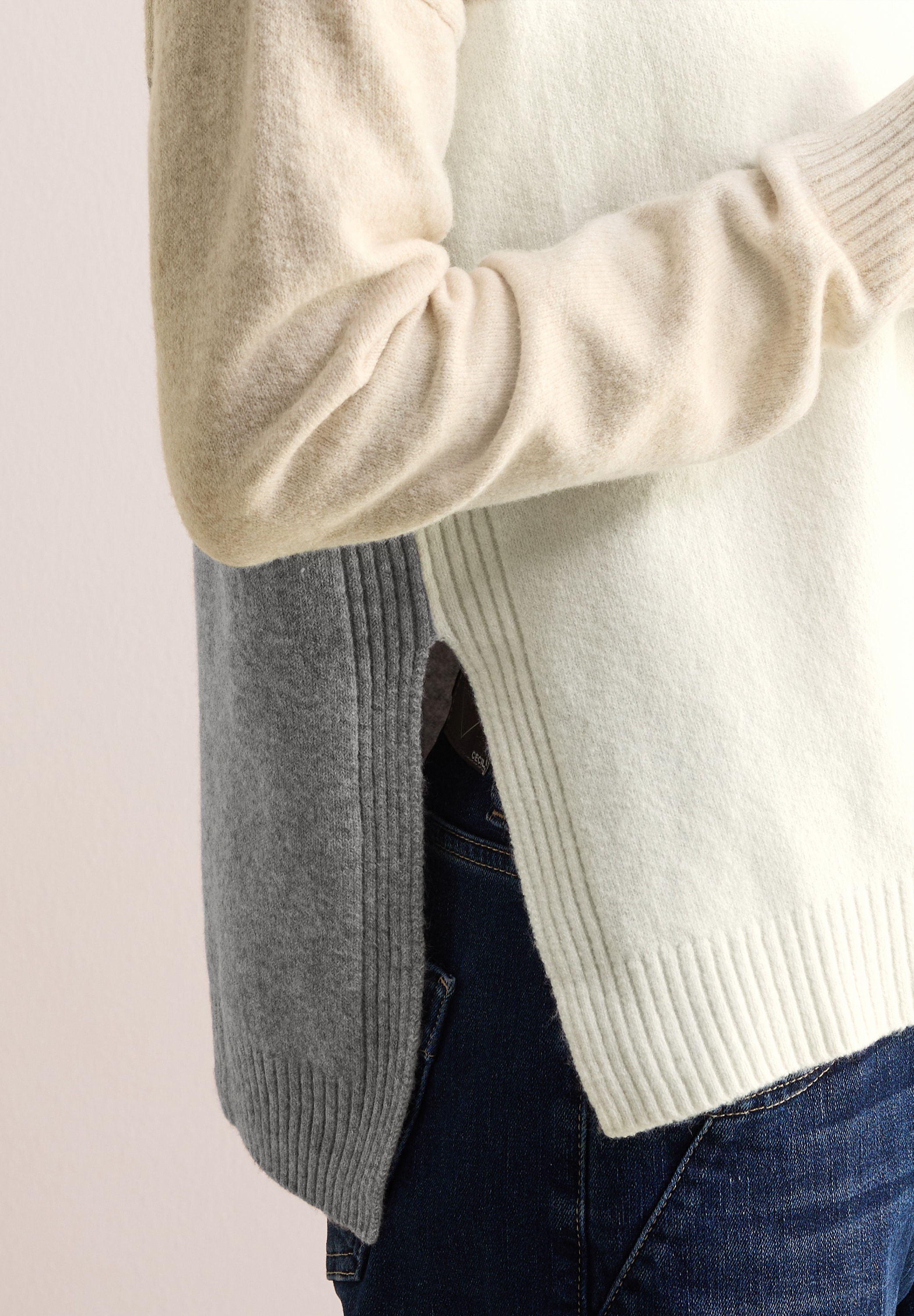 Cecil Strickpullover, mit Colorblocking