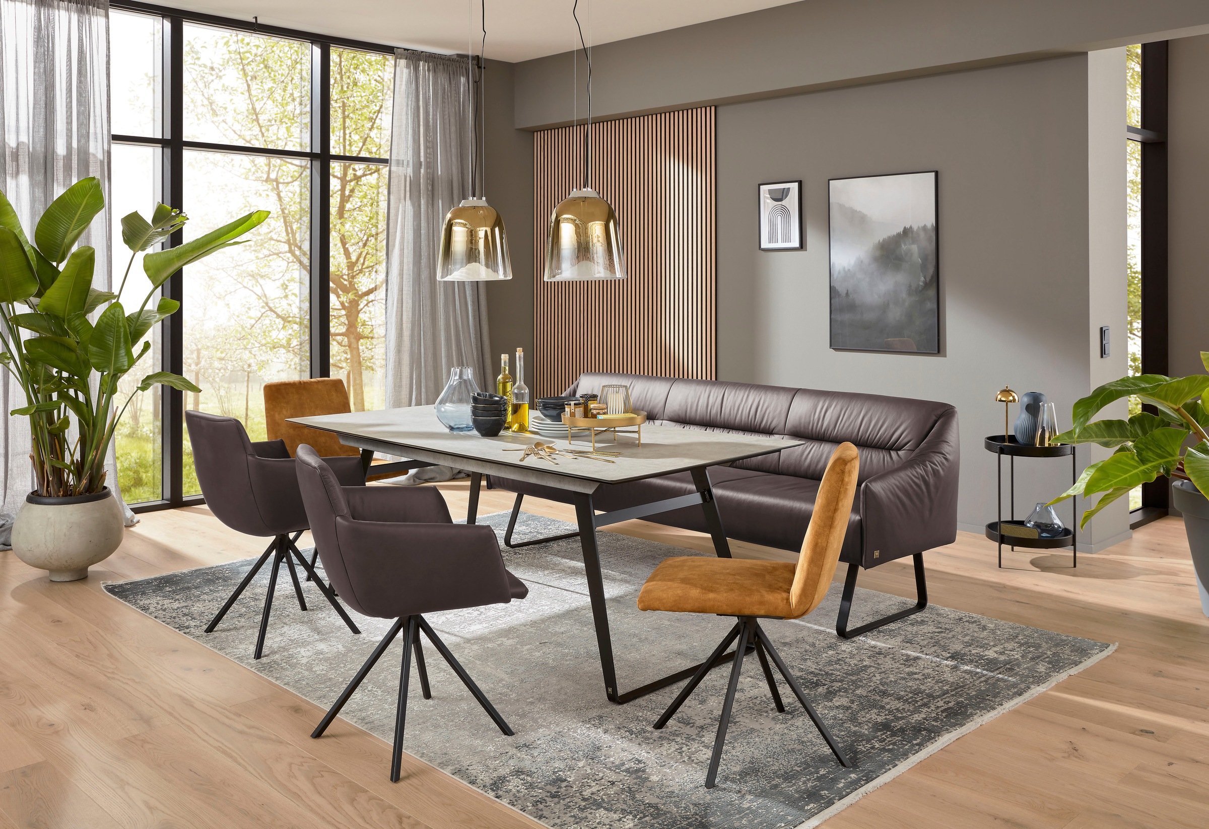 Musterring Essbank "JustB SP500" 1 Stk. tlg. Metallkufe schwarz, verschiede günstig online kaufen