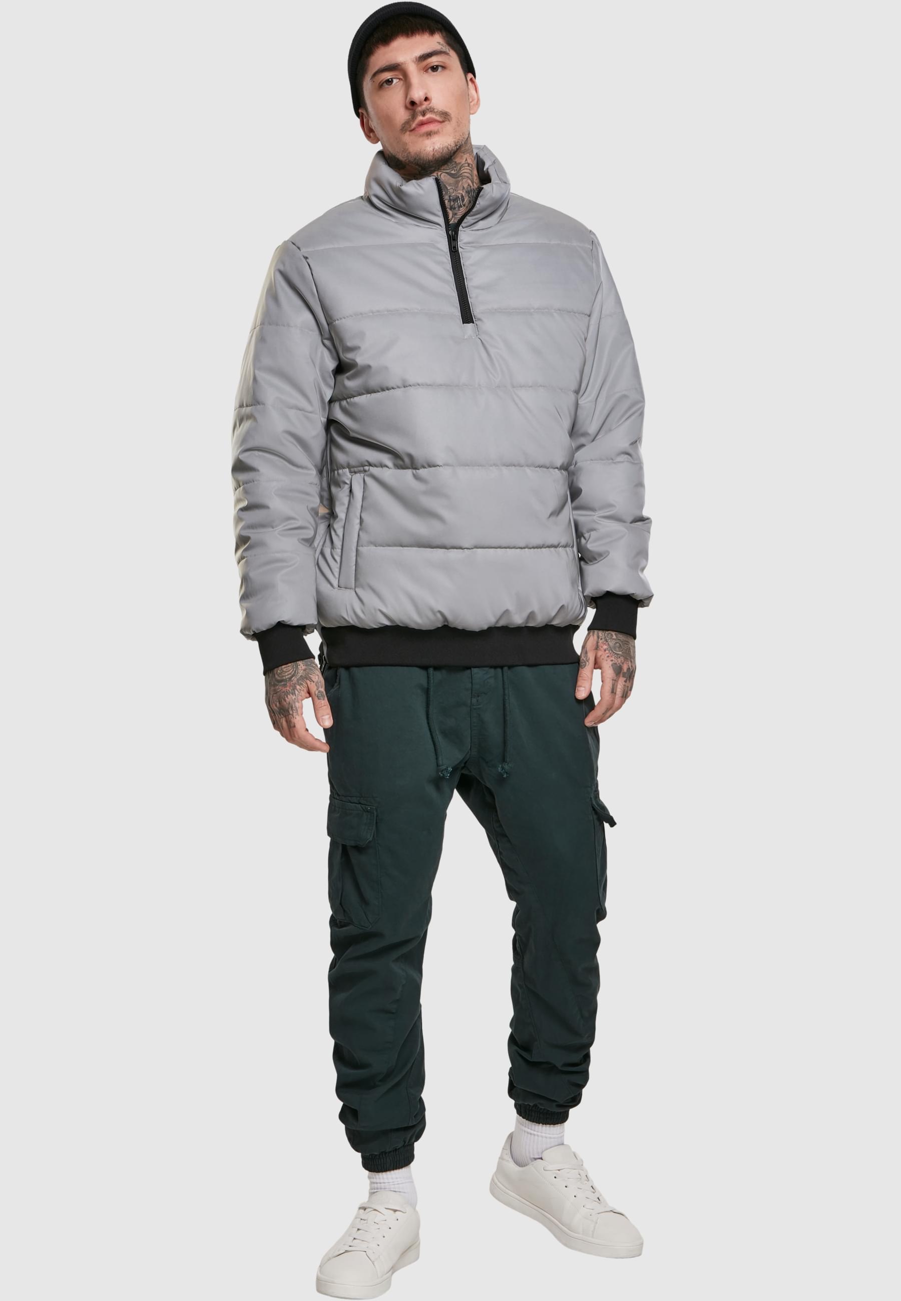 URBAN CLASSICS Winterjacke »Urban Classics Herren Reflective Pullover Jacket«, (1 St.), ohne Kapuze