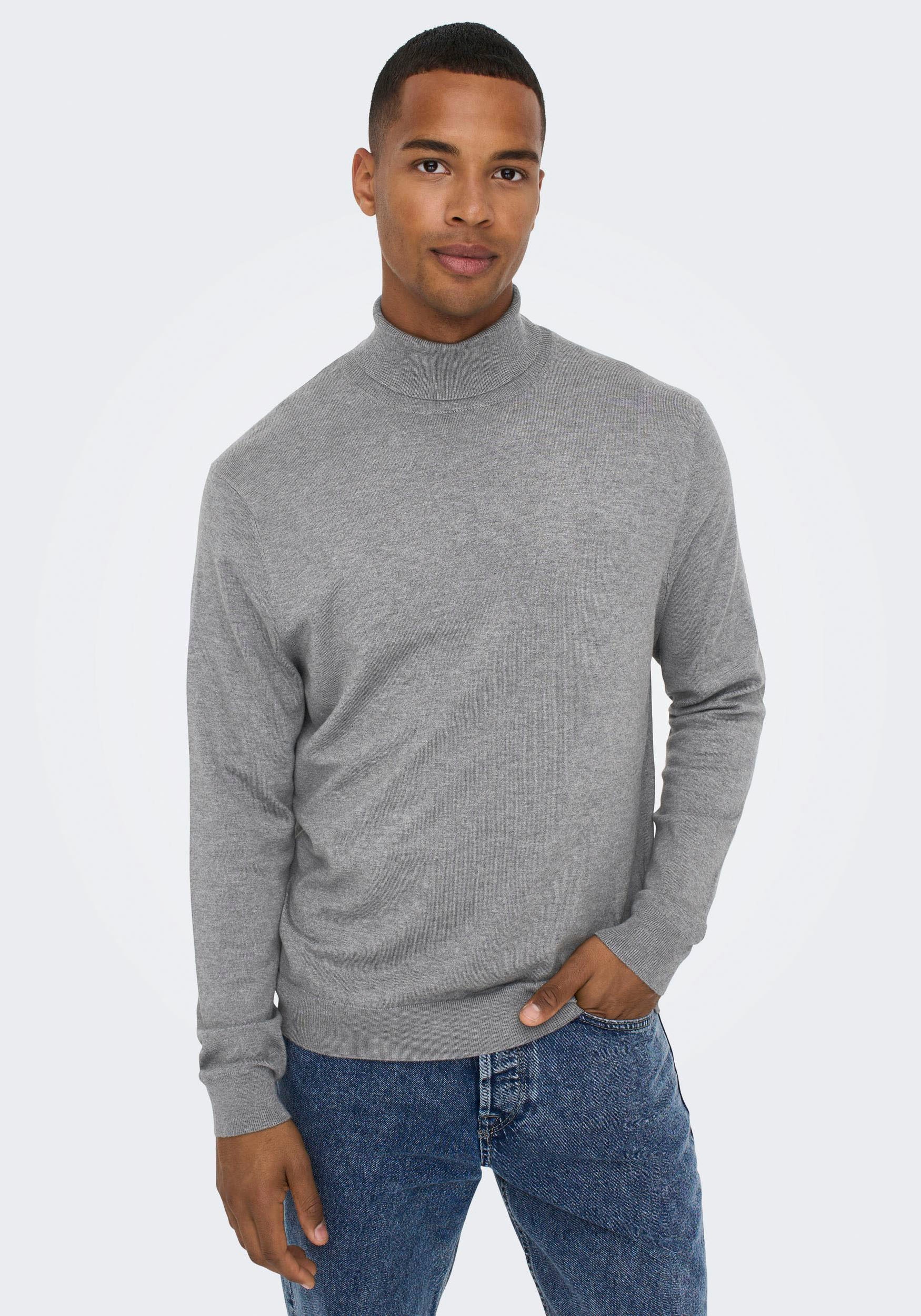 ONLY & SONS Rollkragenpullover WYLER LIFE ROLL NECK KNIT günstig online kaufen