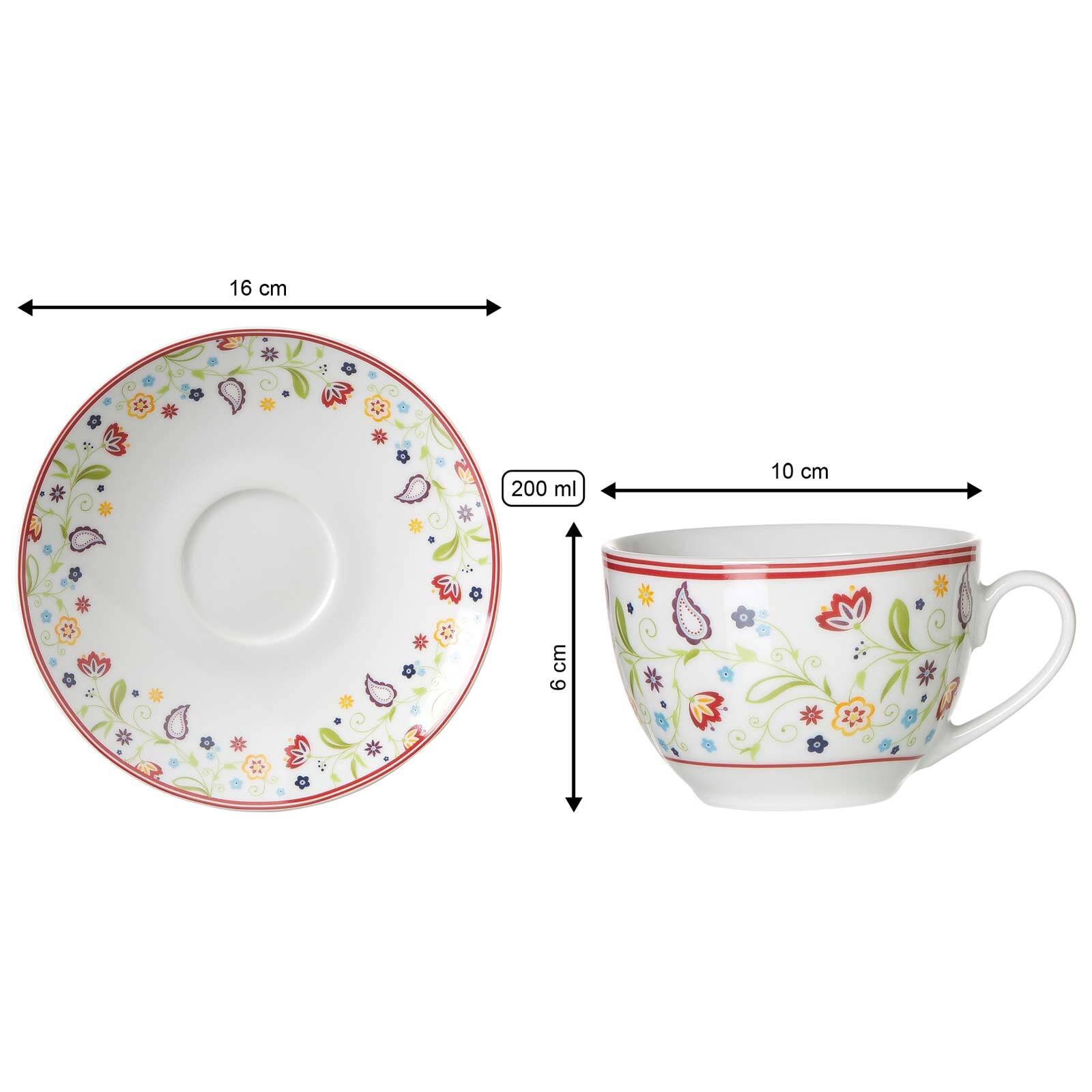 Ritzenhoff & Breker Tasse "Kaffeetasse mit Untertasse Shanti 220 ml bunt" günstig online kaufen