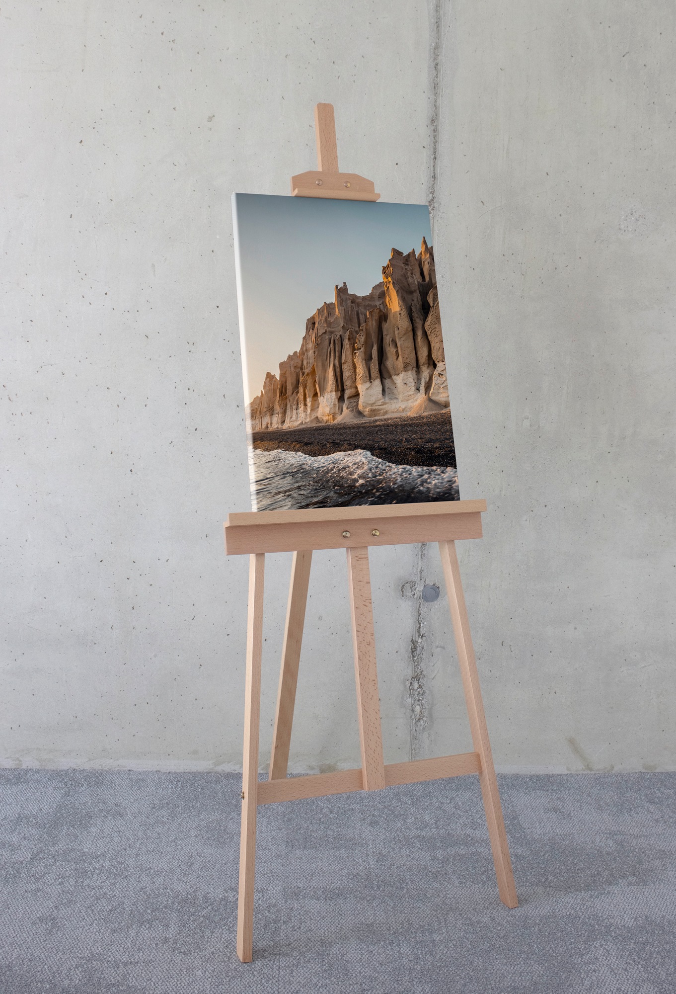 Komar Leinwandbild "Unbend - Größe 40 x 60 cm", Baum-Blätter-Natur-Berge-Bl günstig online kaufen
