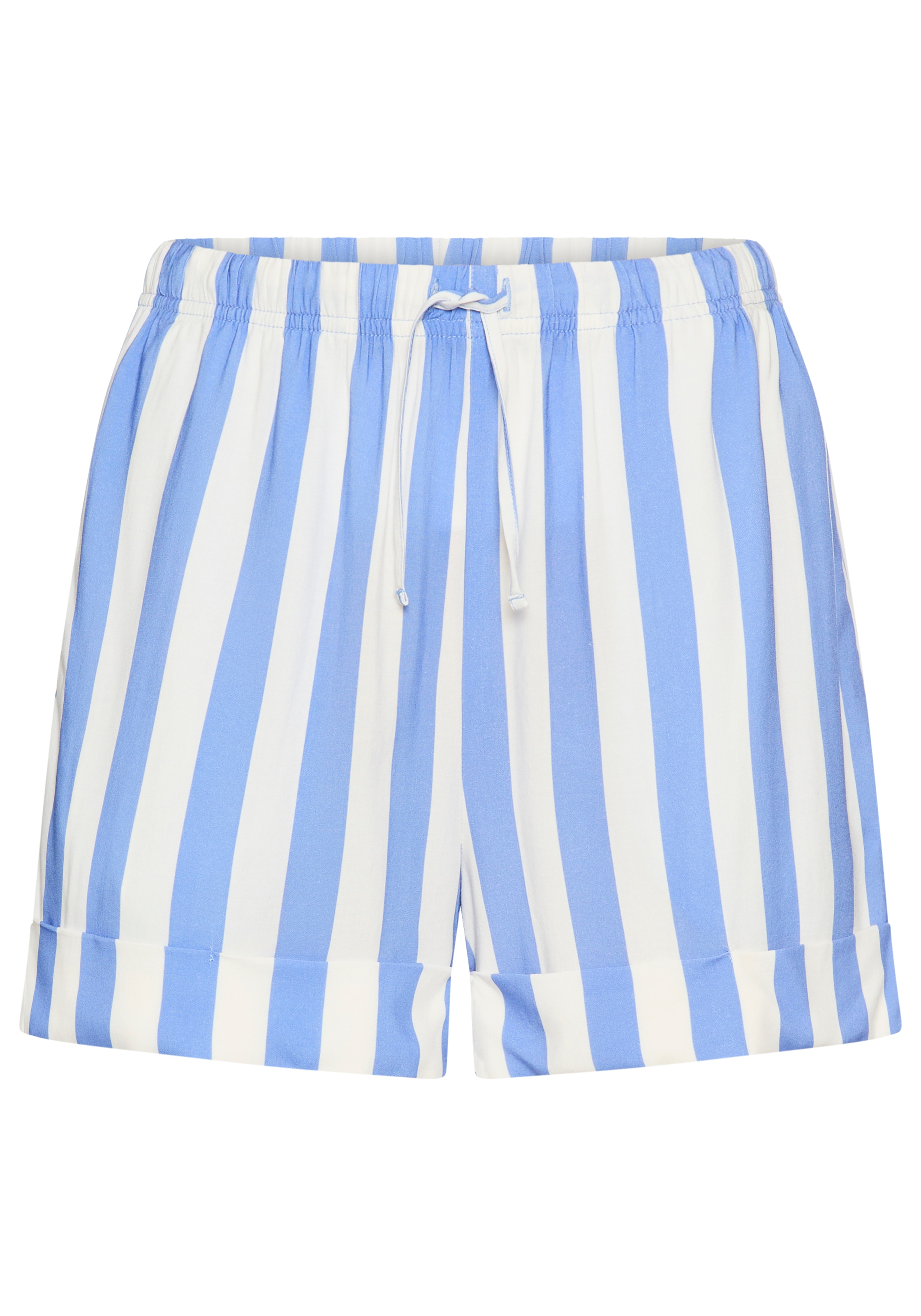 s.Oliver Pyjamashorts mit breitem Aufschlag am Saum
