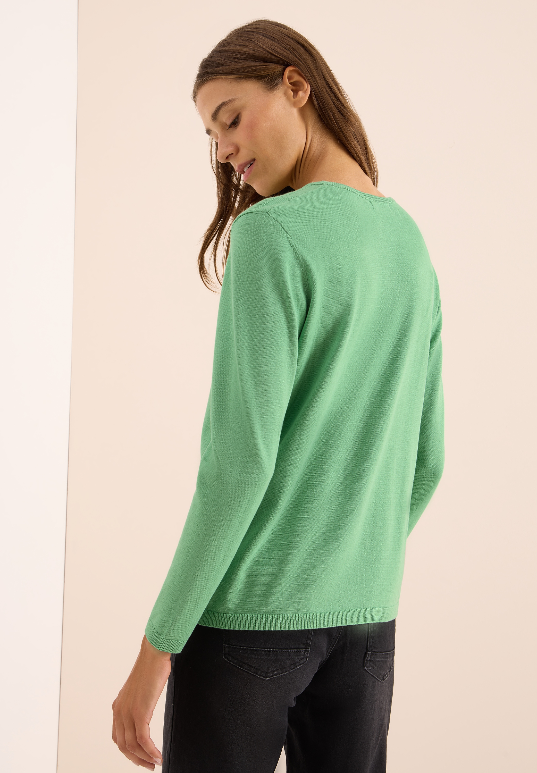Cecil Strickpullover, mit feinem Detail an der Schulter und Viskose-Anteil
