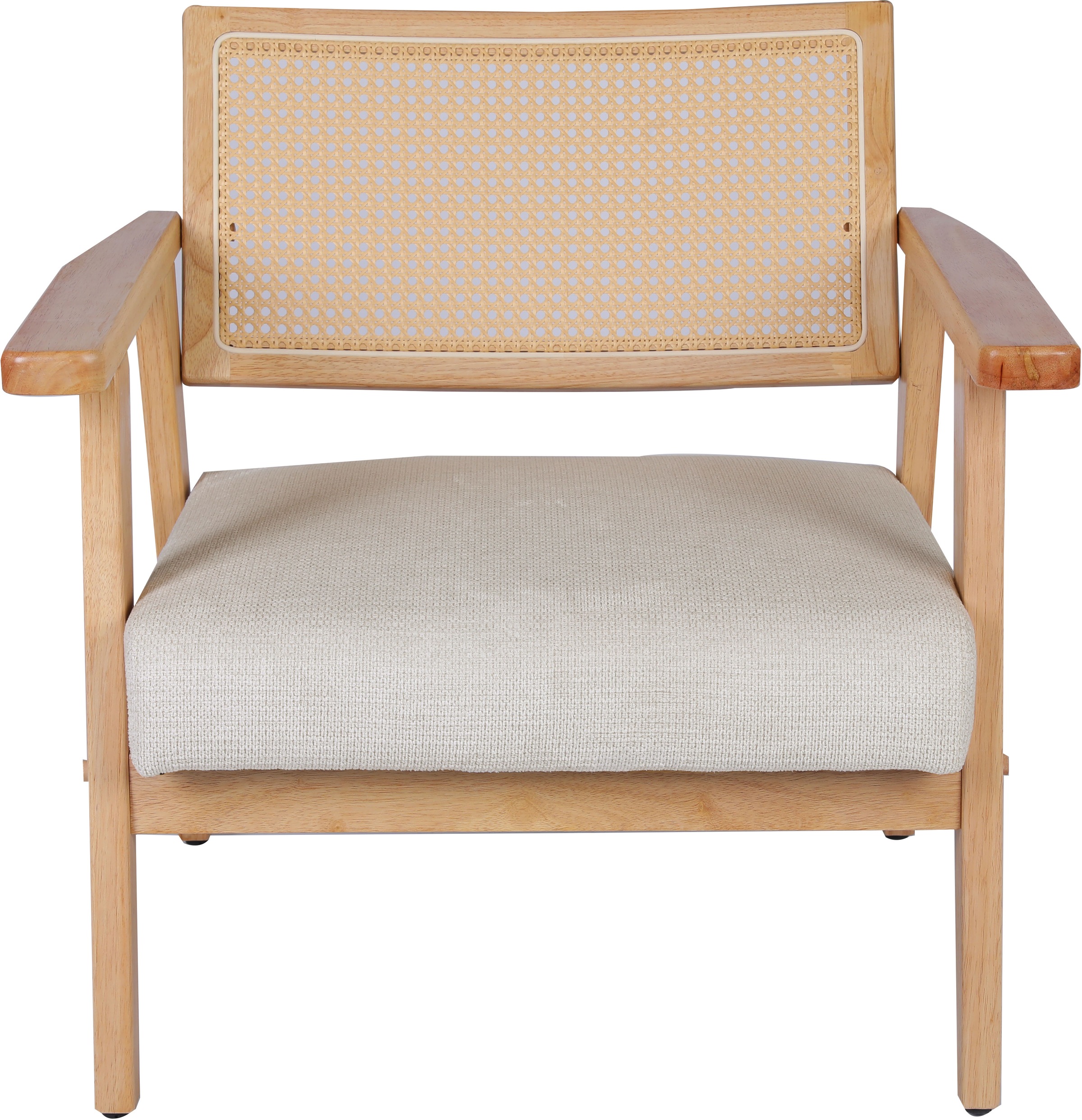 Home affaire Loungesessel »VILLAINE«, Einzelsessel, Rattan-Sessel mit Wiener Geflecht, Cord, Webstoff