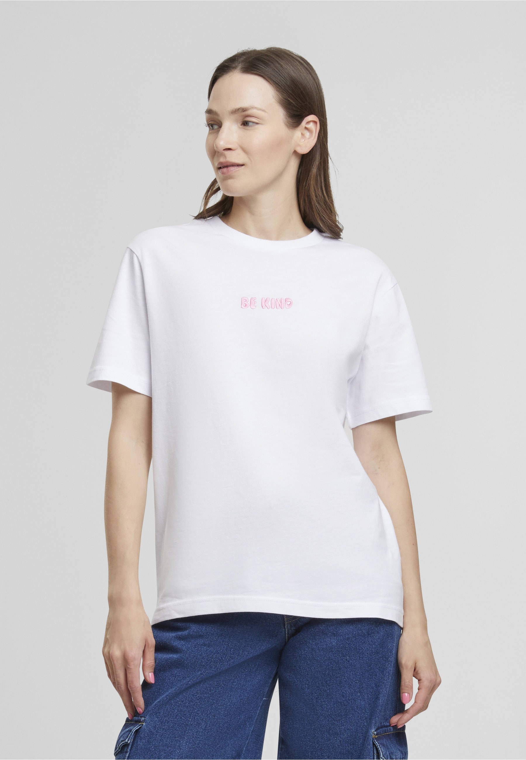 Miss Tee T-Shirt »Miss Tee Be Kind Heart EMB Tee« 1 Stk.