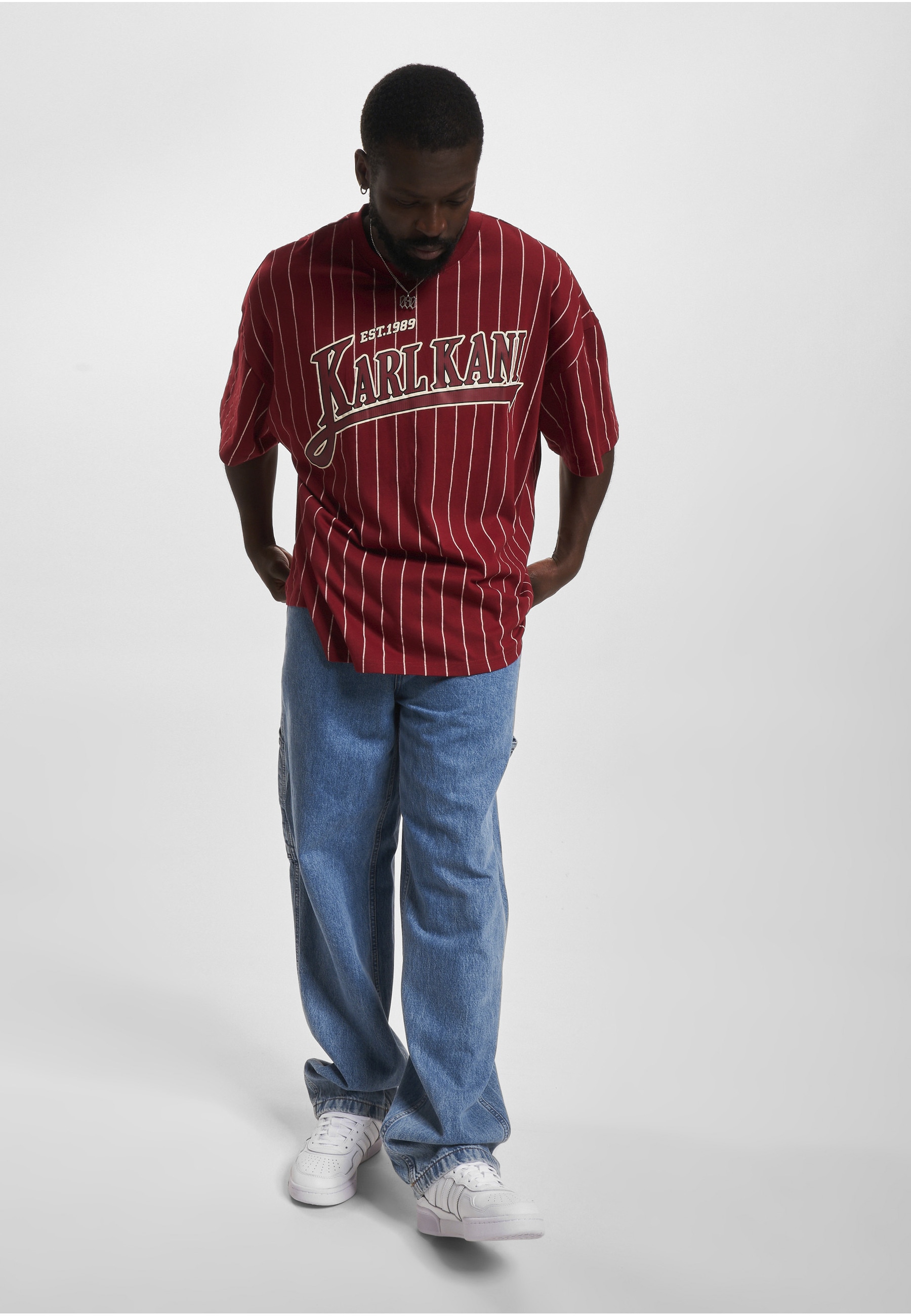 Karl Kani T-Shirt »Karl Kani Herren KM234-001-1 KK Trekking Boxy Pinstripe Tee« 1 Stk.