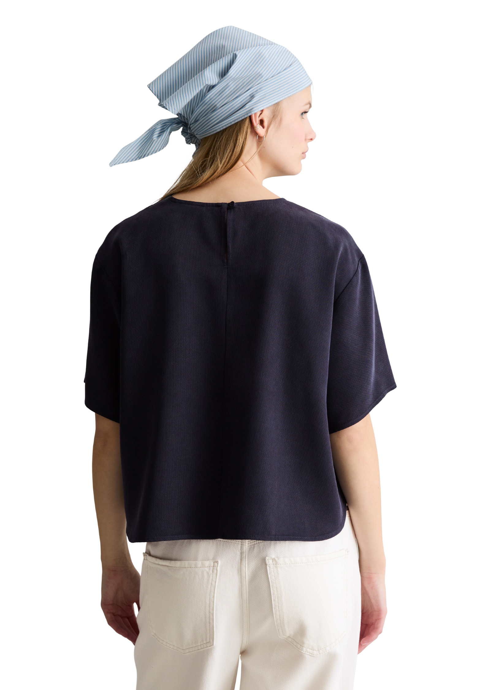 Marc O'Polo DENIM Kurzarmbluse »aus TENCEL™ Lyocell«