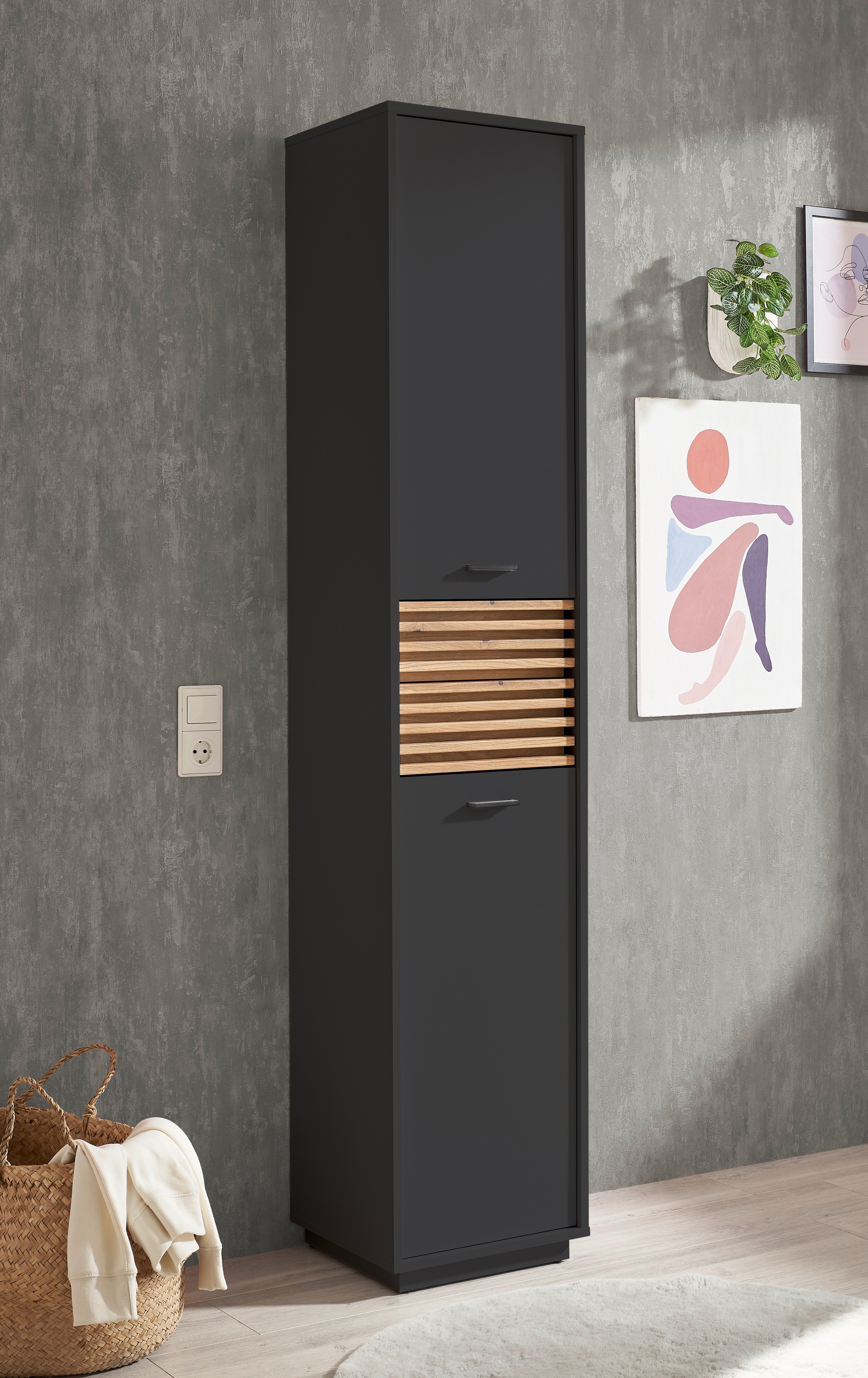 BASIC by Balculina Hochschrank "Liguria B/H/T 38x191x35 cm" 1 Stk. tlg. günstig online kaufen