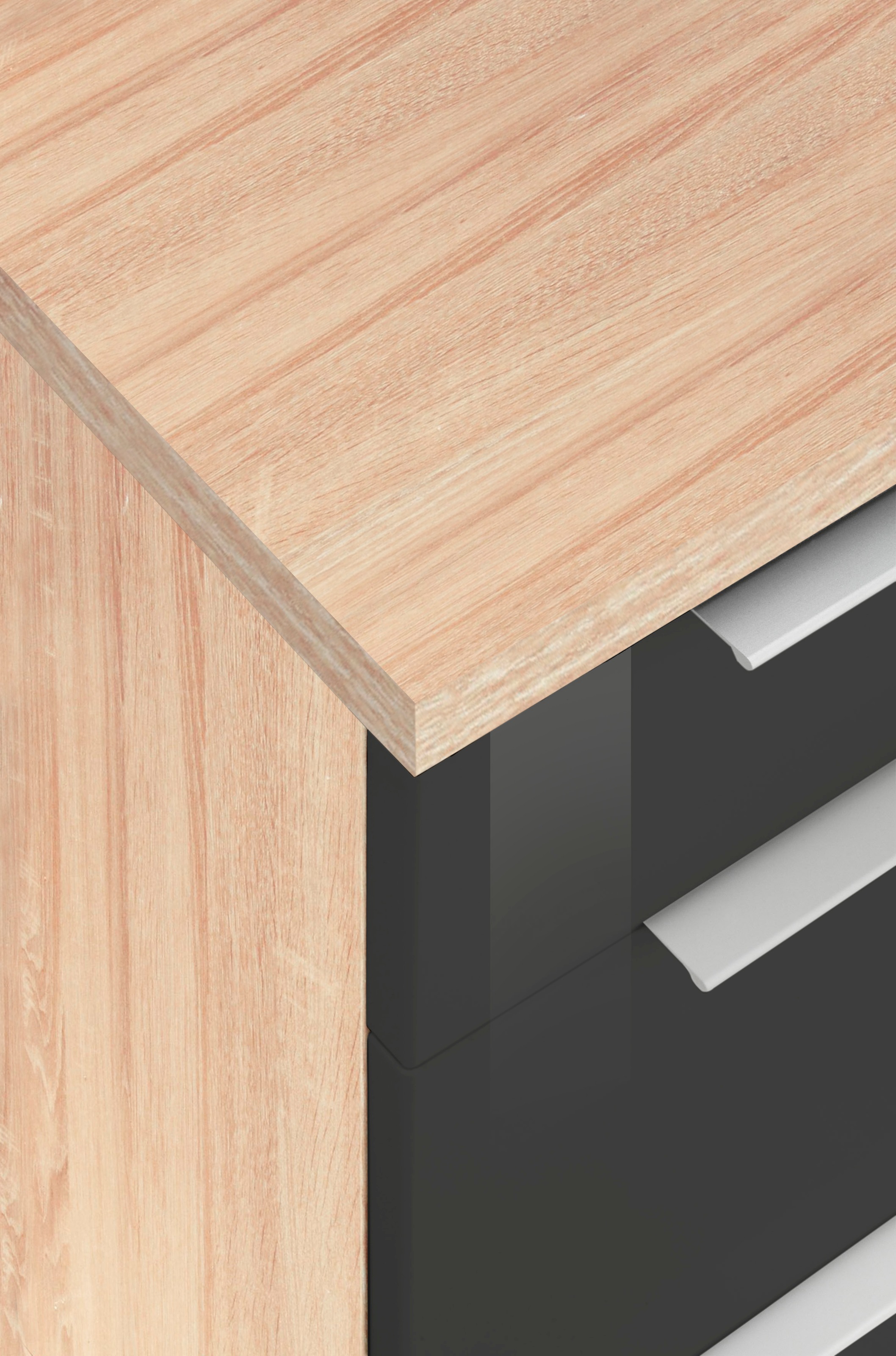 KOCHSTATION Küchenzeile »KS-Brindisi Breite 280 cm«, wahlweise mit E-Geräten und Induktion, mit MDF-Fronten und Regal
