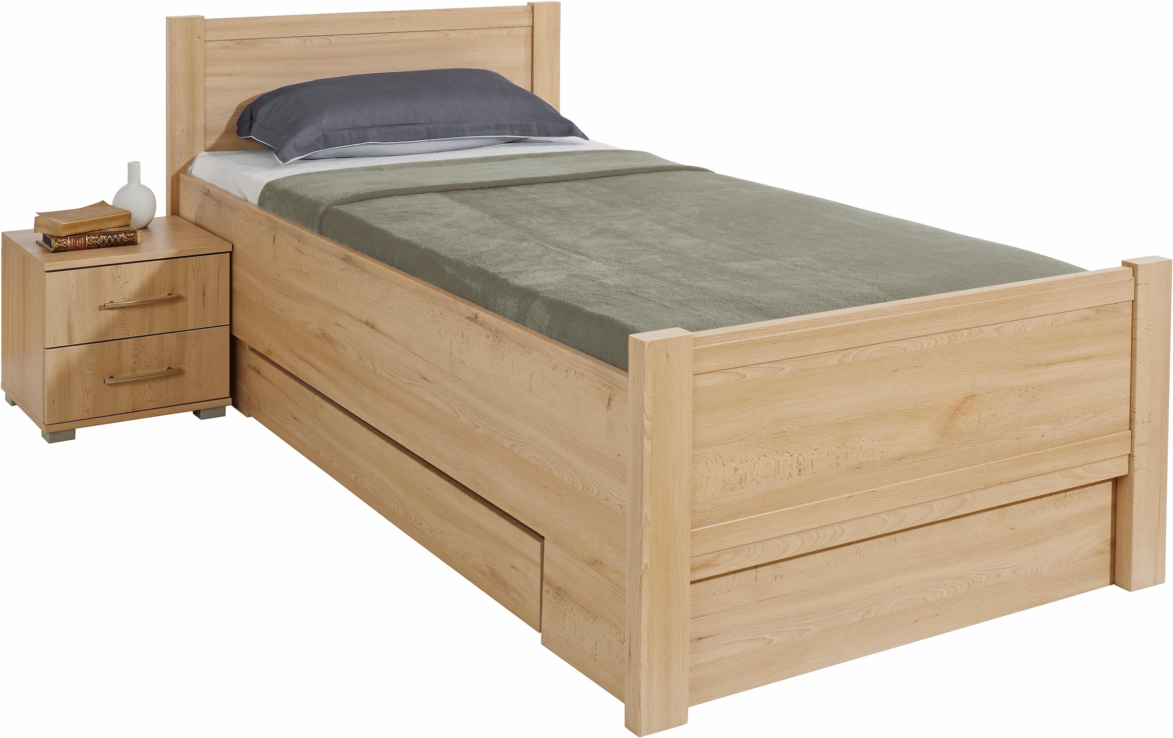 priess Bett "Husum Schlafzimmer Jugendzimmer Rahmenbett" Komforthöhe, hochwertige Premium Qualität, für Motorrahmen geeignet