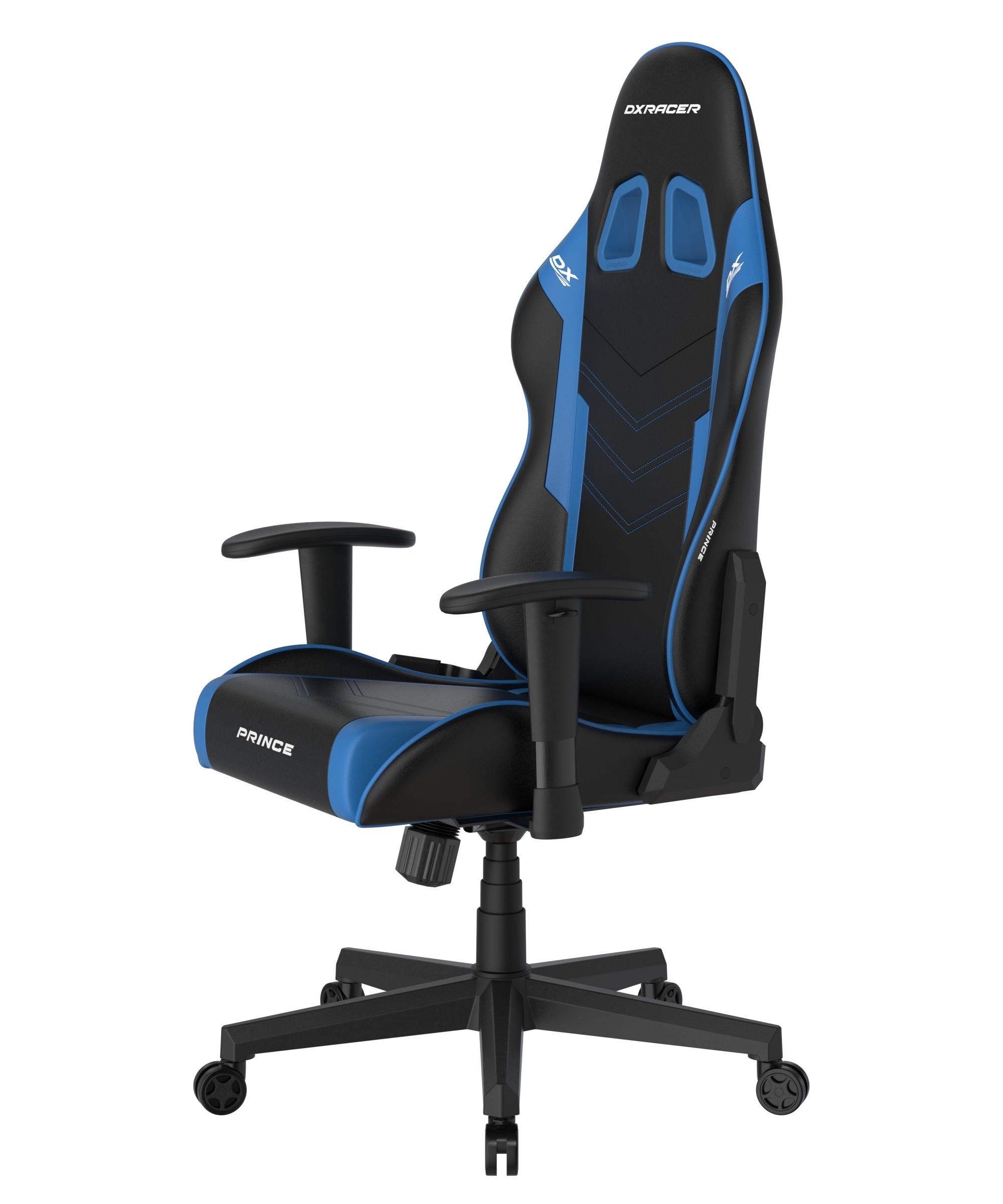 DXRacer Gaming-Stuhl »Prince Gaming Chair Regular L, PVC, schwarz blau«