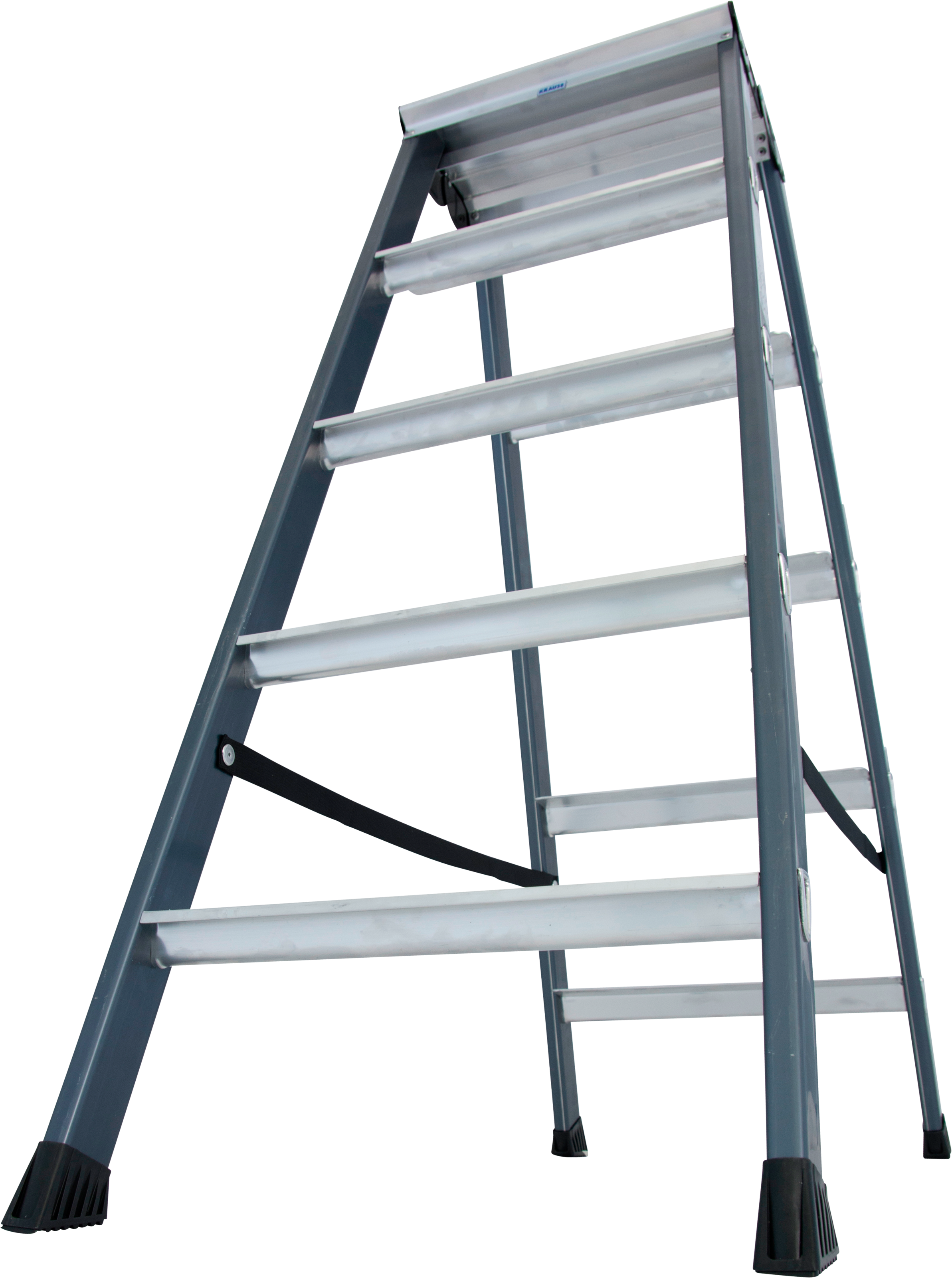 KRAUSE Doppelleiter »SePro D«, Alu eloxiert, 2x5 Stufen, Arbeitshöe ca. 263 cm