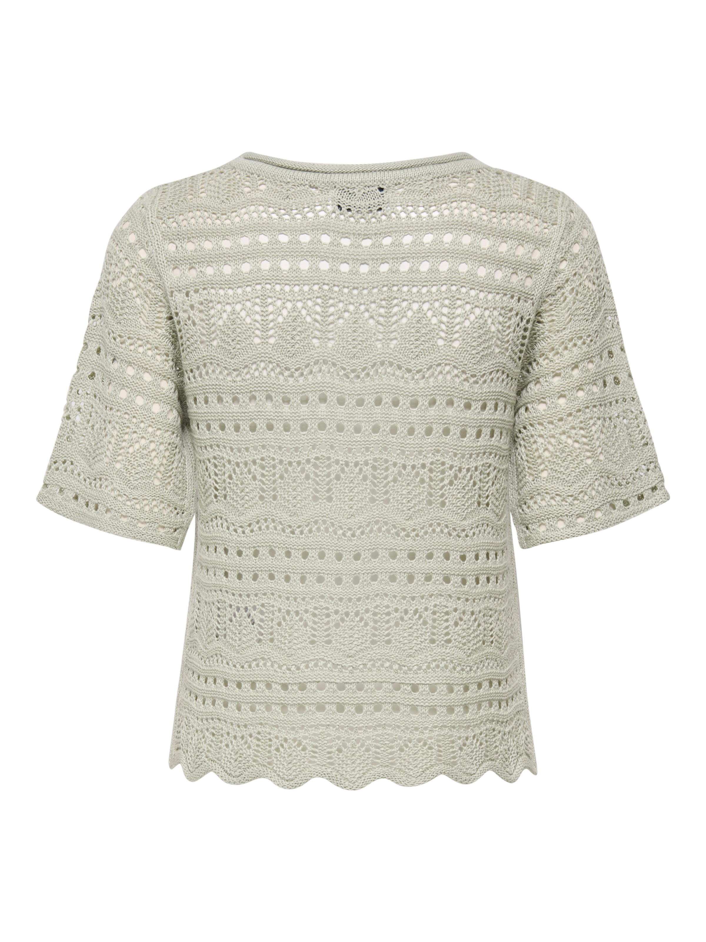 JDY Kurzarmpullover "JDYSUN LAY 2/4 PULLOVER KNT NOOS" Strukturstrick günstig online kaufen