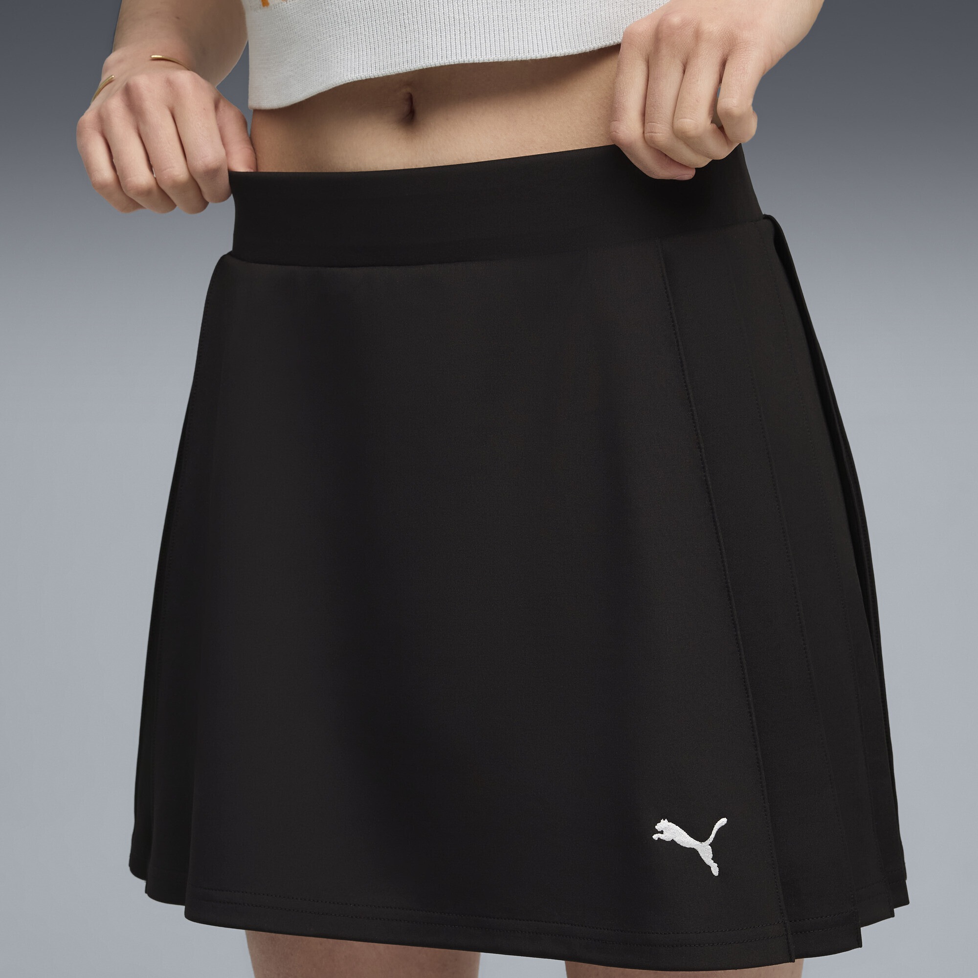 PUMA Jerseyrock »Wardrobe Essentials Faltenrock Damen«