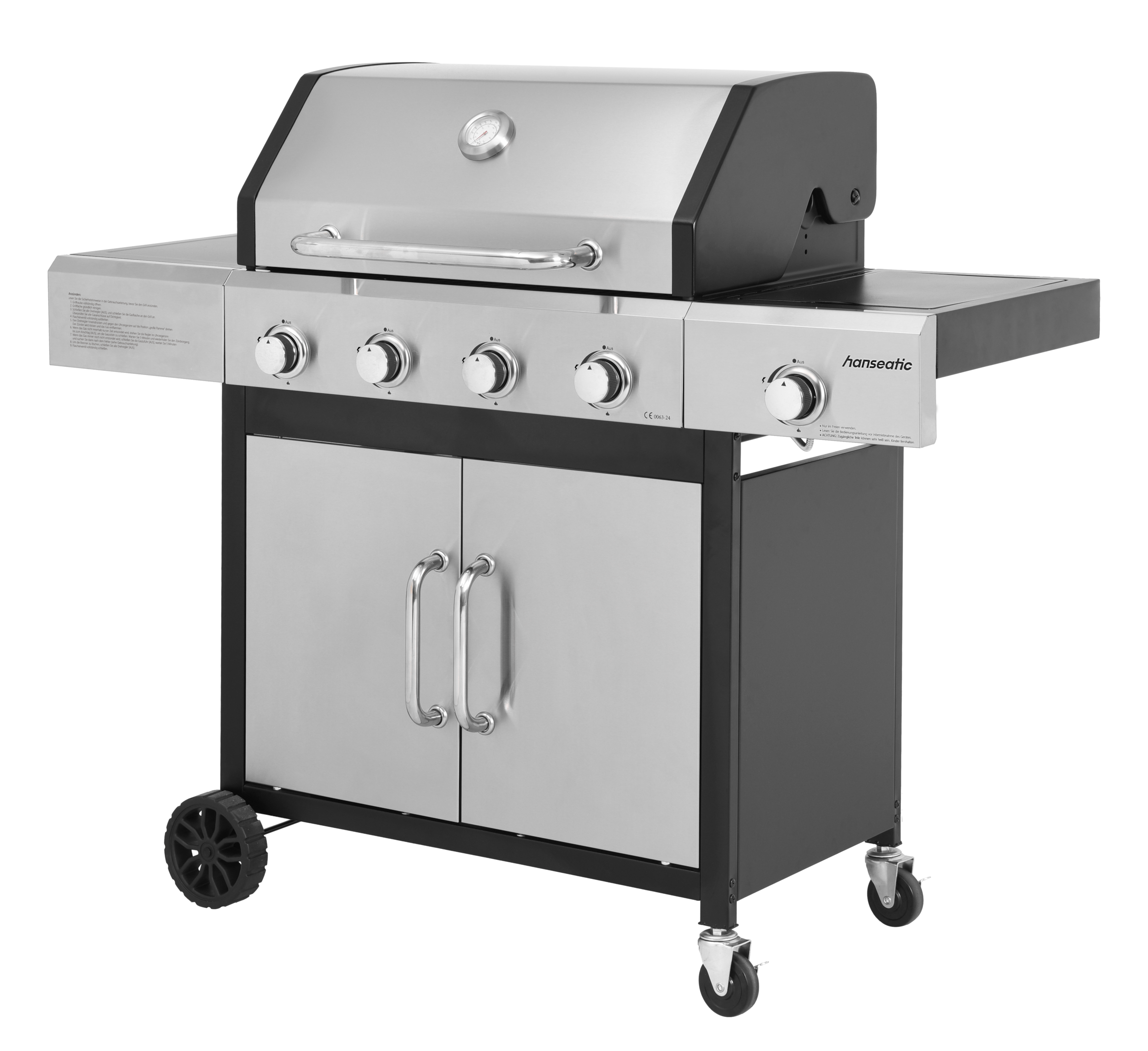 Hanseatic Gasgrill "Rockford" BxTxH: 133x59x112 cm, 14,5 kW Gesamtleistung günstig online kaufen