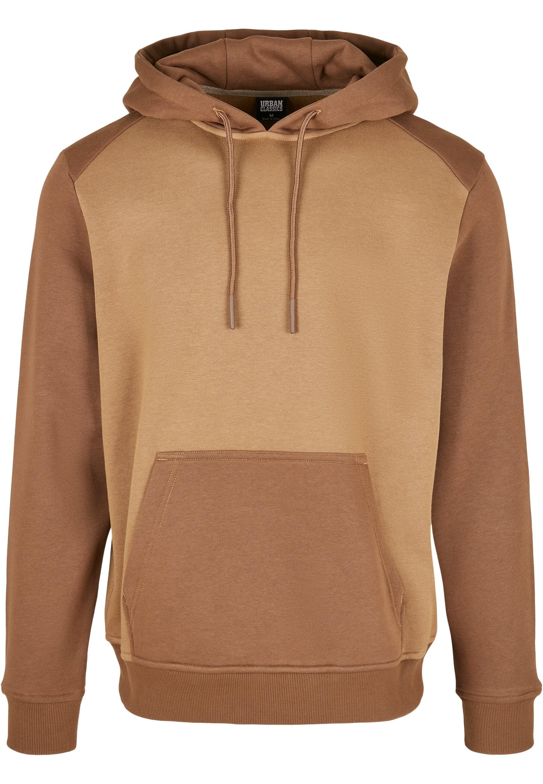 URBAN CLASSICS Sweater "Urban Classics Herren 2-Tone Fake Raglan Hoody" günstig online kaufen