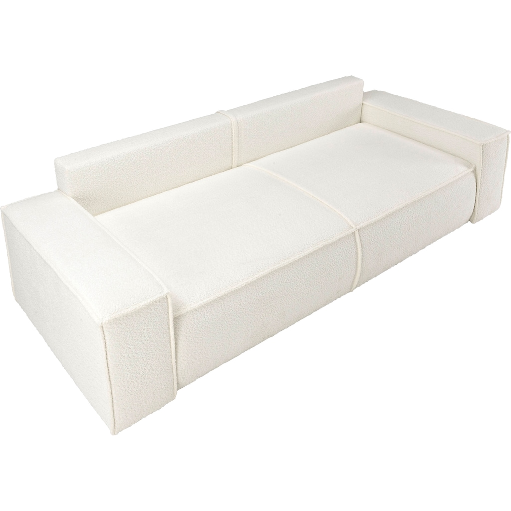 andas 3-Sitzer »FINNLEY Schlafsofa 257 cm (200/136cm) mit Bettkasten«