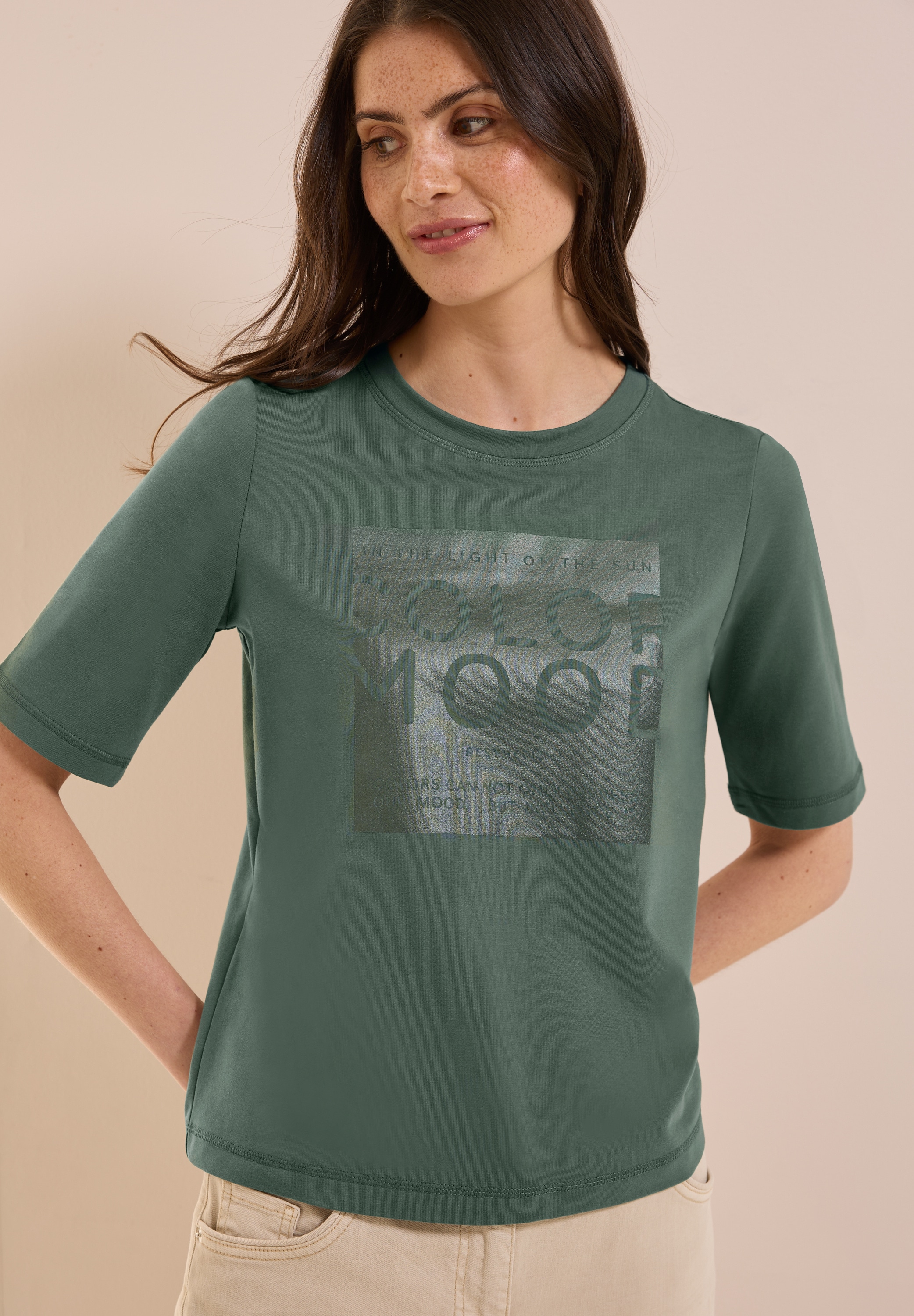 Cecil T-Shirt, mit Folienprint günstig online kaufen