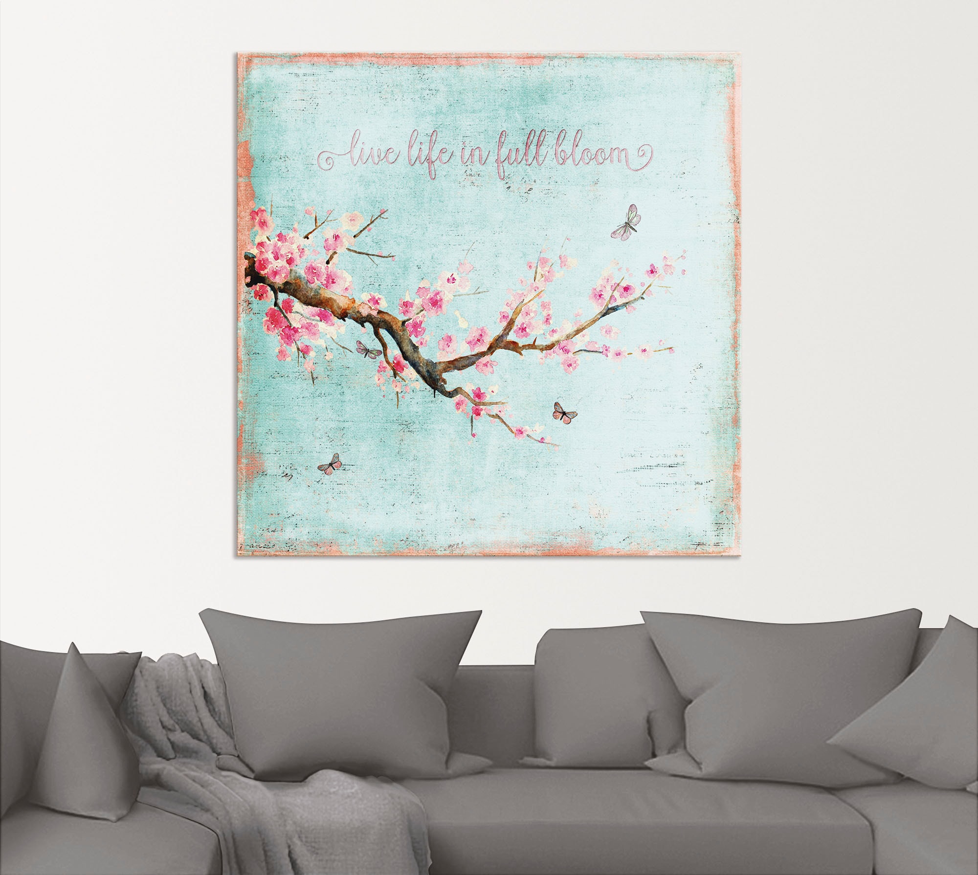 Artland Wandbild »Kirschblüte«, Blumen, (1 St.), als Alubild, Outdoorbild, Leinwandbild, Poster, Wandaufkleber
