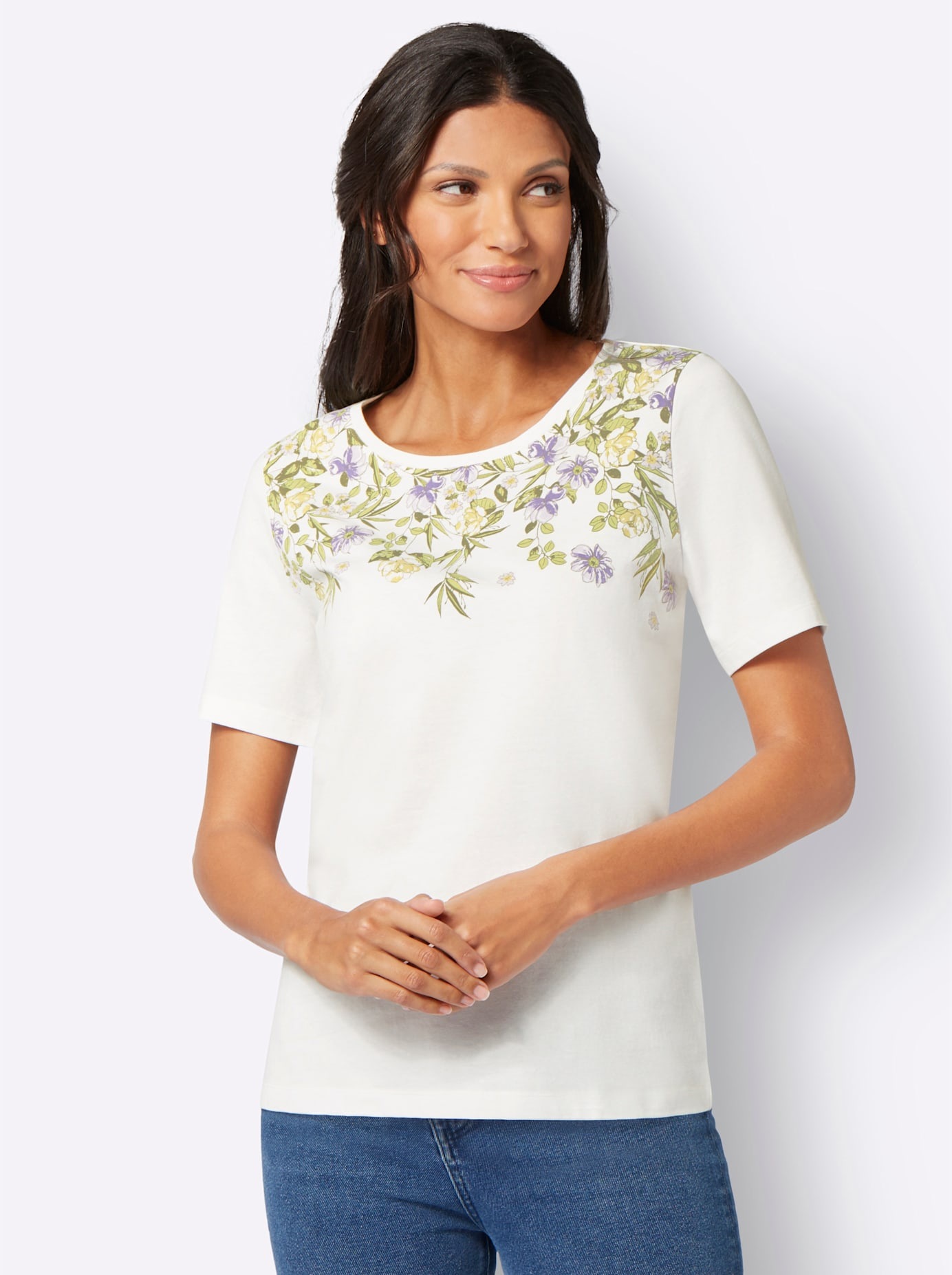 Classic Basics Kurzarmshirt "Kurzarm-Shirt" 1 Stk. tlg. günstig online kaufen