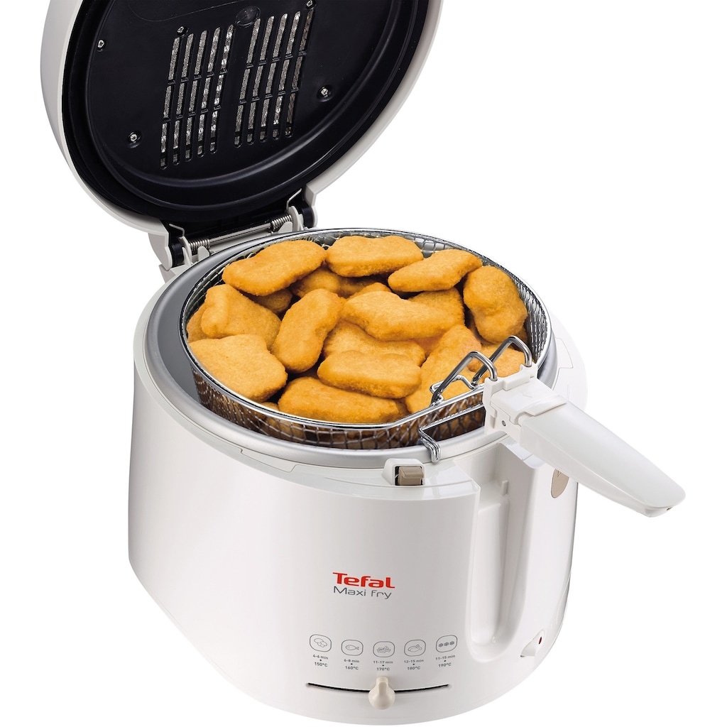 Tefal Fritteuse »FF1000 Maxi Fry«, 1900 W, Kapazität 1,2 kg, mit Öl, wärmeisoliert, automatische Deckelöffnung