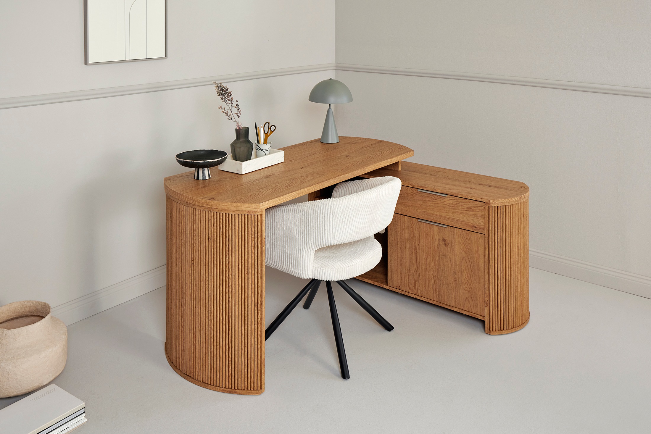 Jahnke Eckschreibtisch "MOON C 150 E", (1 St.), wechselseitig montierbar, S günstig online kaufen