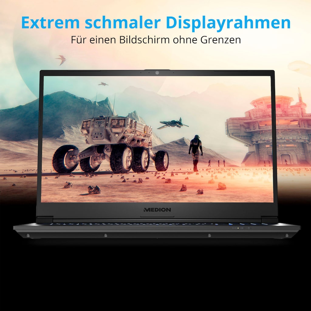 Medion® Gaming-Notebook »Crawler E30 i5-12450H 39,62cm (P)«, 39,6 cm, / 15,6 Zoll, Intel, Core i5, GeForce RTX 3050, 512 GB SSD