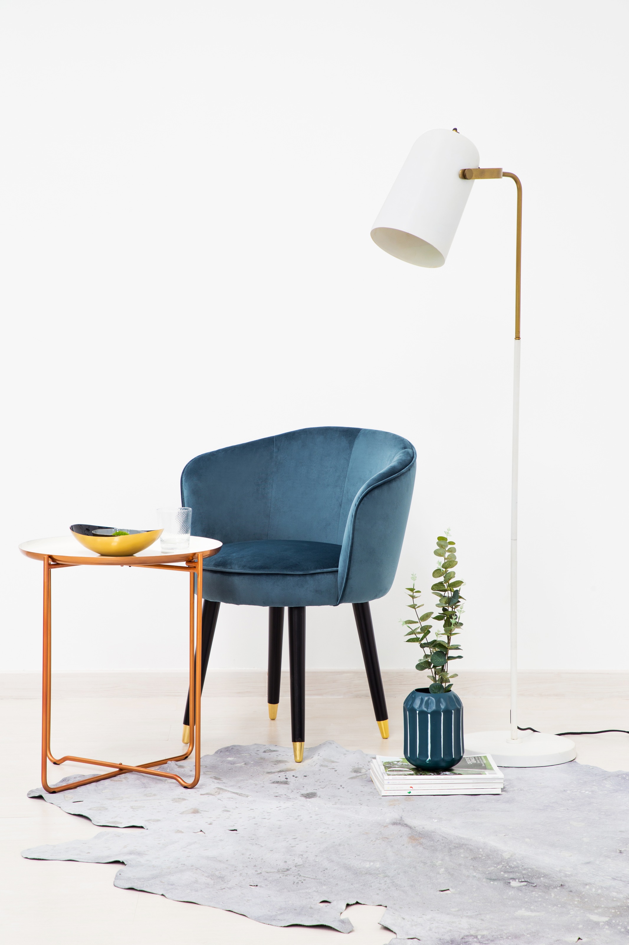 Kayoom Stehlampe »Caricia in Weiß, ohne Leuchtmittel, LxBxH: 54 x 30 x 135 cm« E27 1 Stk.