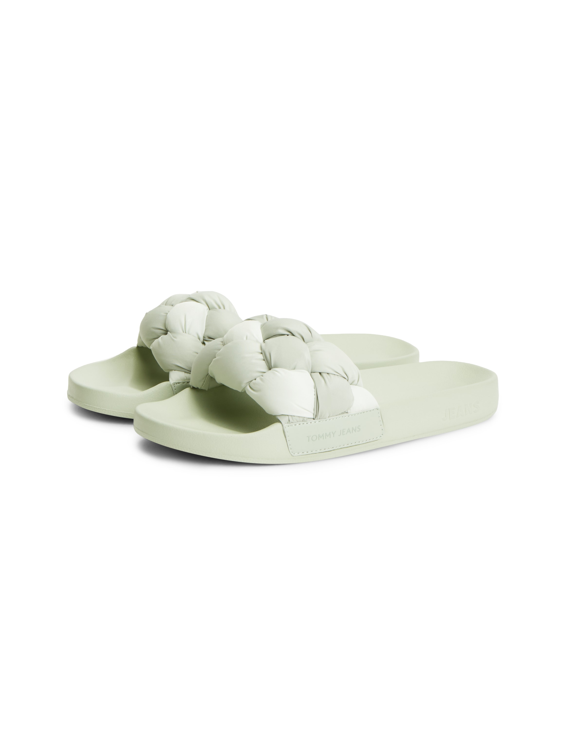Tommy Jeans Pantolette "TJW BRAIDED SLIDES" Sommerschuh, Schlupfschuh, Strandschuh mit geflochtener Bandage