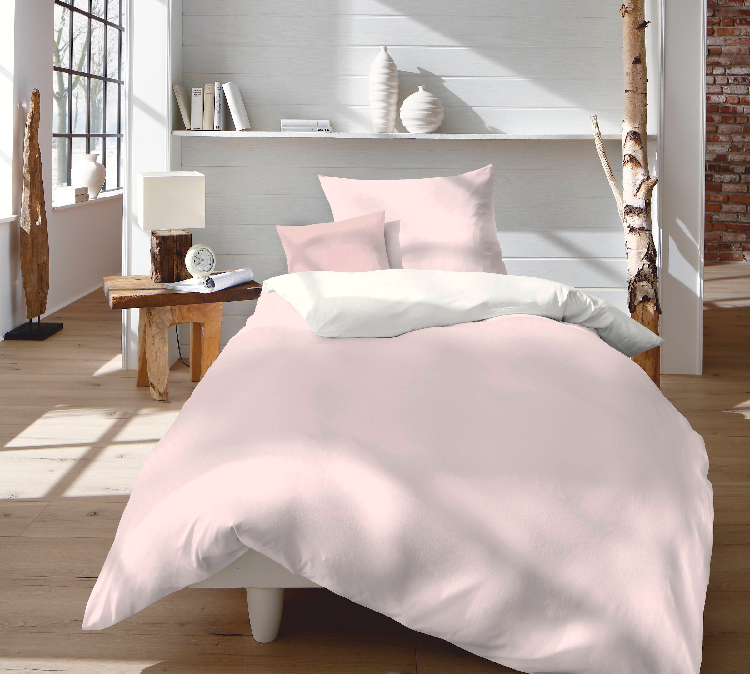 fleuresse "Provence W" 2 Stk. 50% Baumwolle, 50% Leinen, in Gr. 135x200, 155x220, 200x200cm