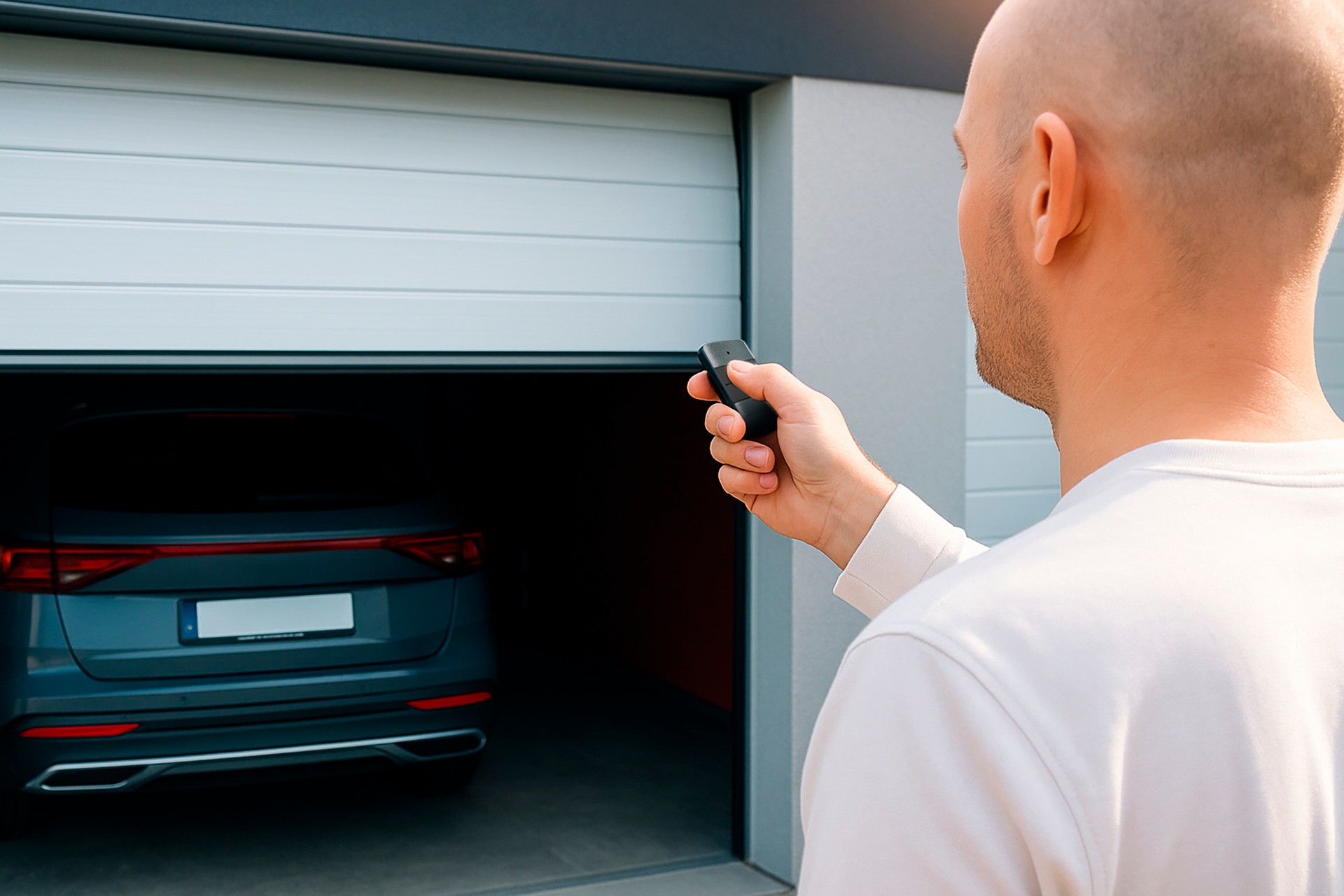 SCHELLENBERG Tor-Funksteuerung »Powerlift Funk-Handsender, 4-Kanal für Garagen- und Außentorantriebe« Garagentorantrieb Funkfrequenz 433,92 MHz, Reichweite 40 m, inkl. Batterie