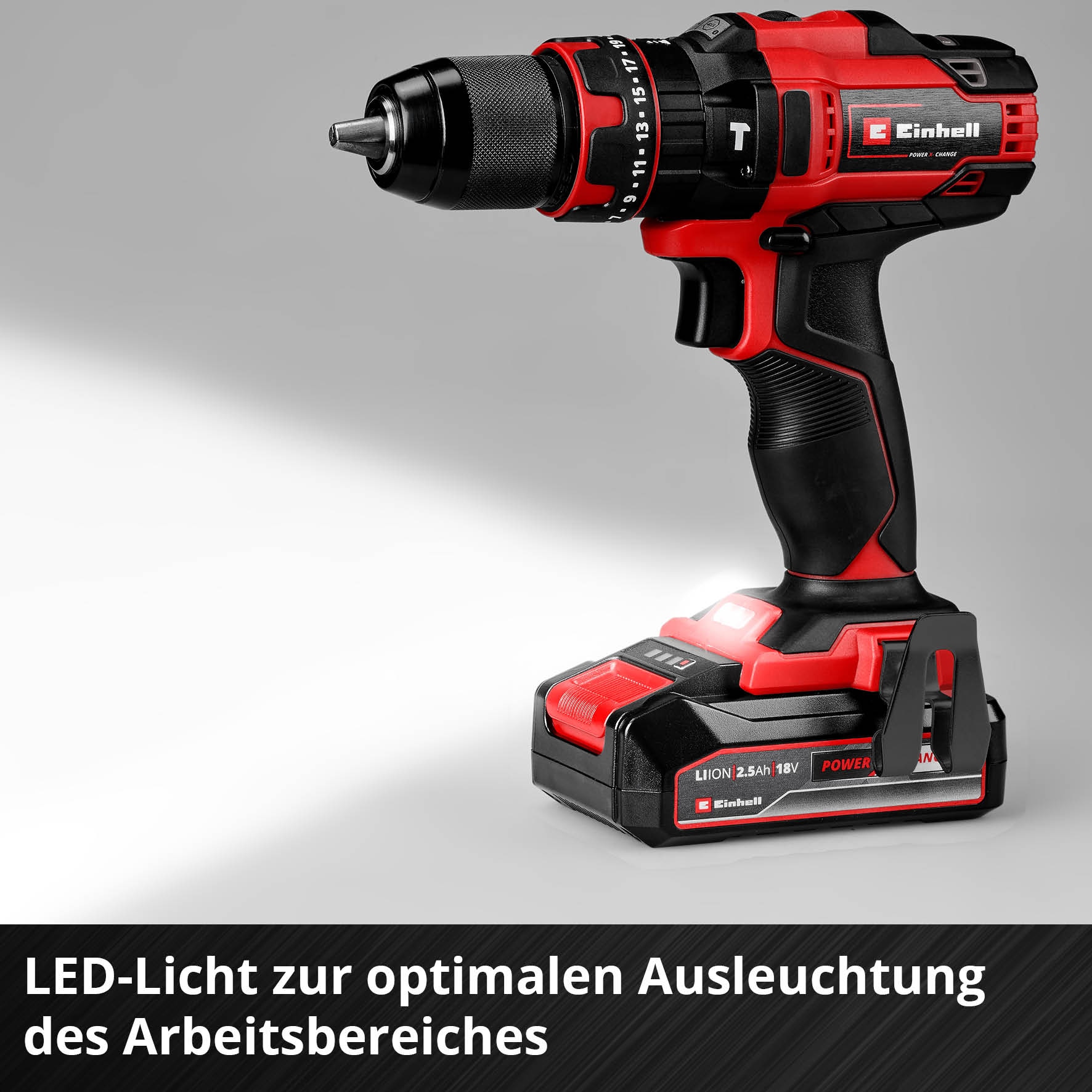 Einhell Akku-Schlagbohrschrauber »TE-CD 18/44 Li-i«, (Set), inkl. Akku und Ladegerät