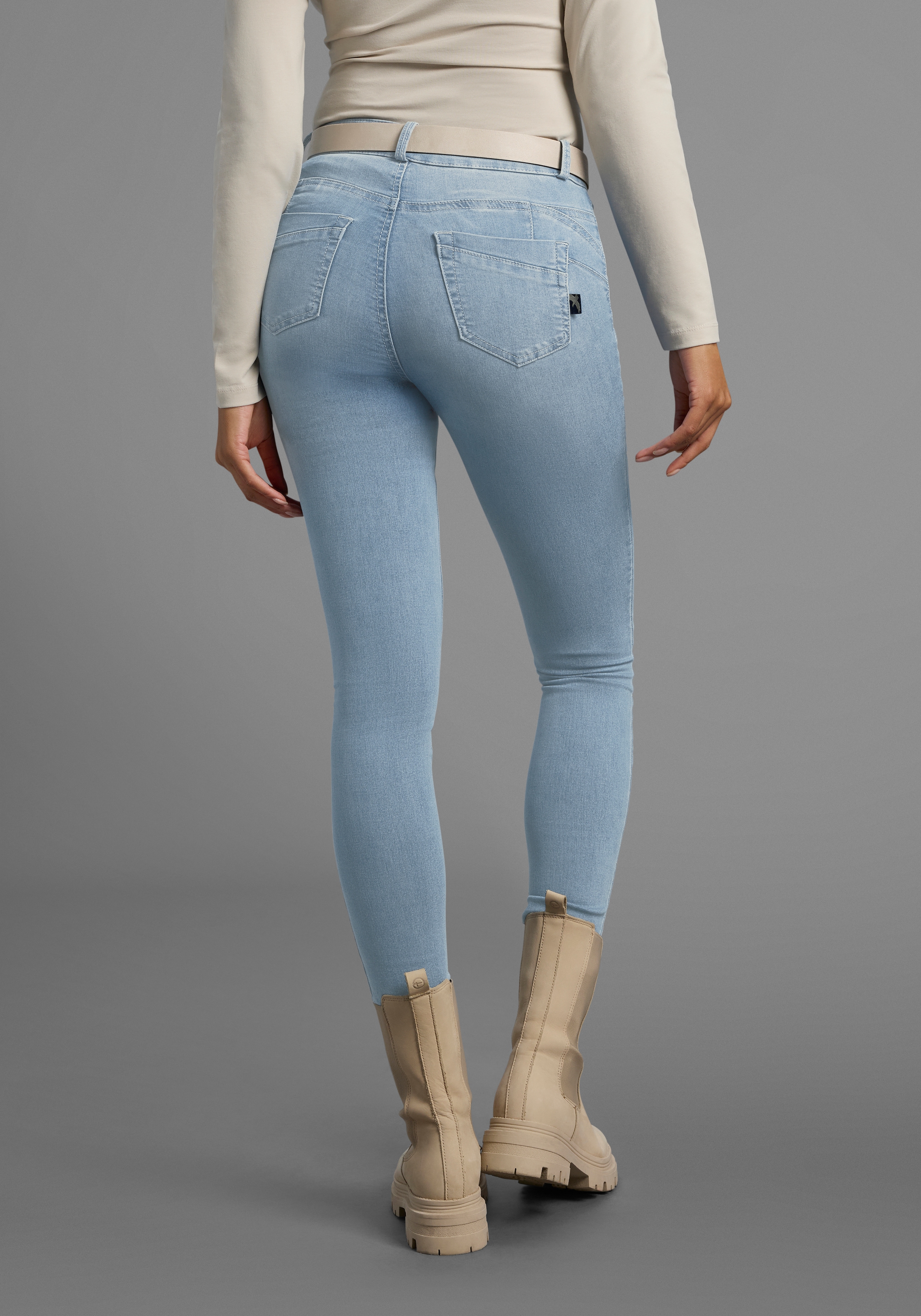 Arizona Skinny-fit-Jeans »Ultra Stretch« skinny-fit,  betonte Taille,  shaping-Effekt,  high Waist