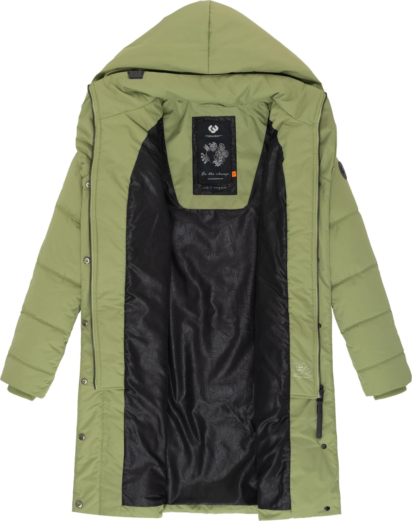 Ragwear Steppmantel »Natalka« stylischer, gesteppter Winterparka mit gefütterter Kapuze