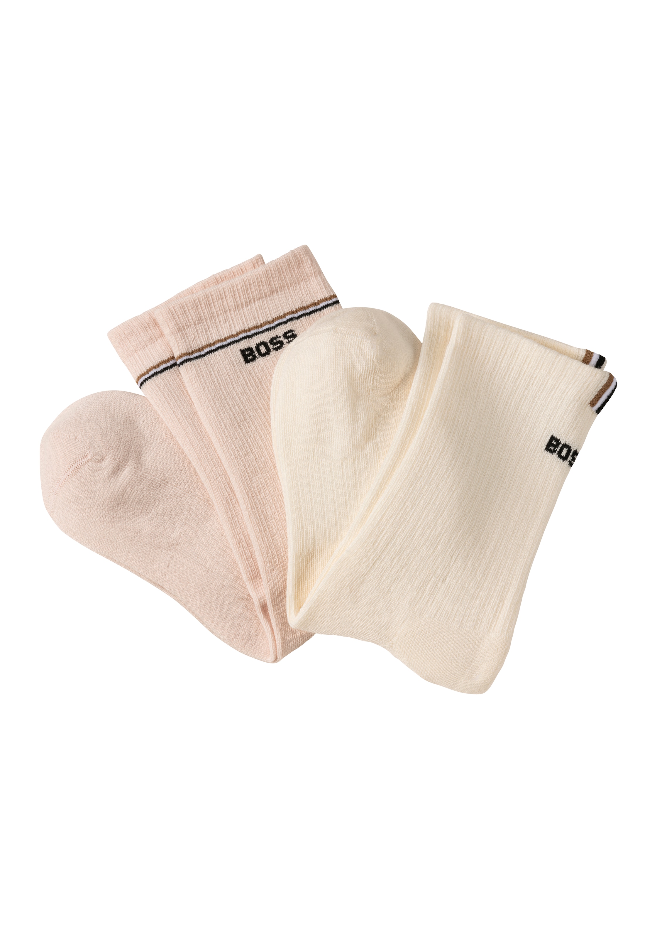 BOSS Socken "2P QS Iconic CC W", (Packung, 2 Paar, 2er), mit BOSS-Logoschri günstig online kaufen