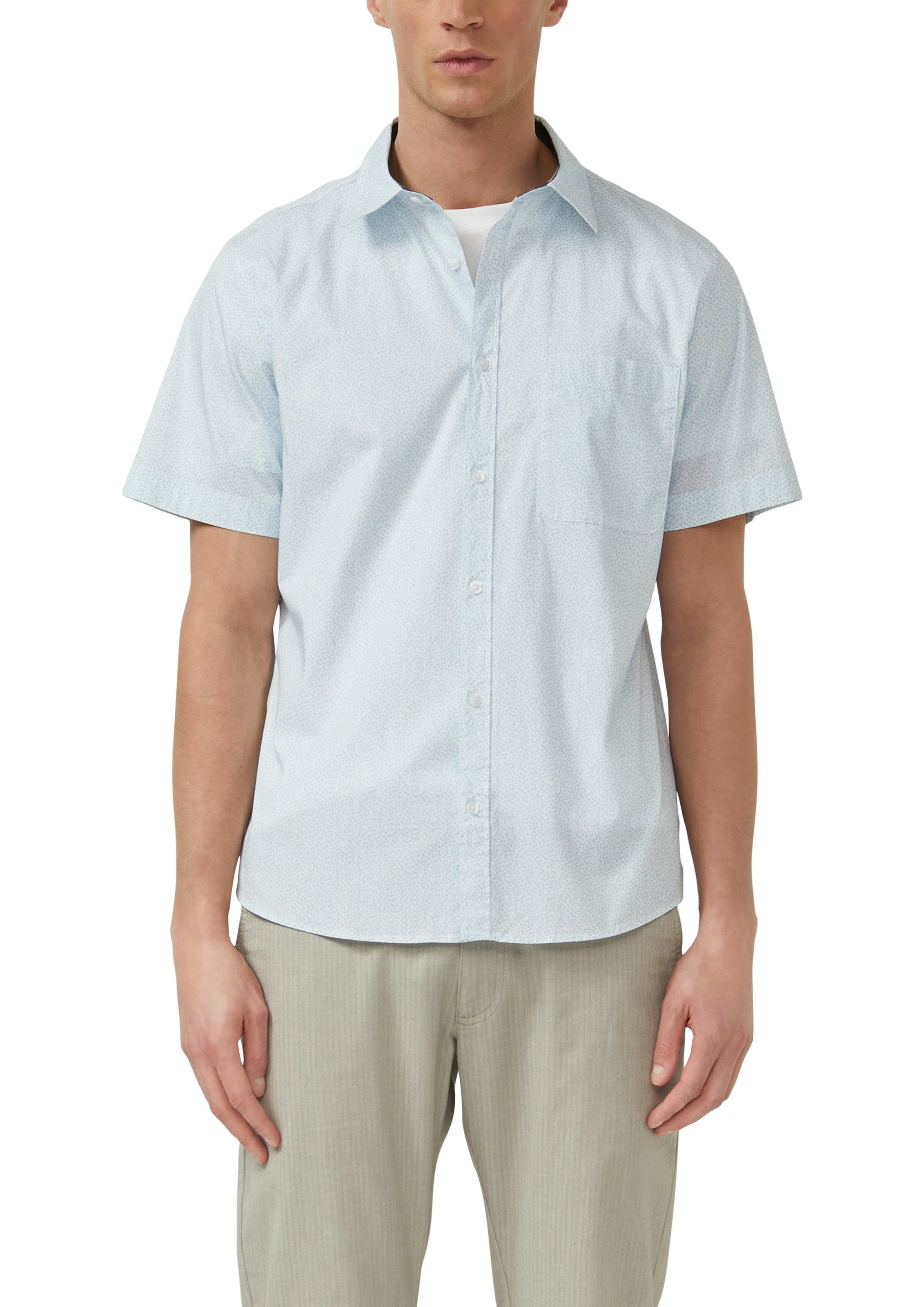 s.Oliver Kurzarmhemd mit Minimal-Muster günstig online kaufen