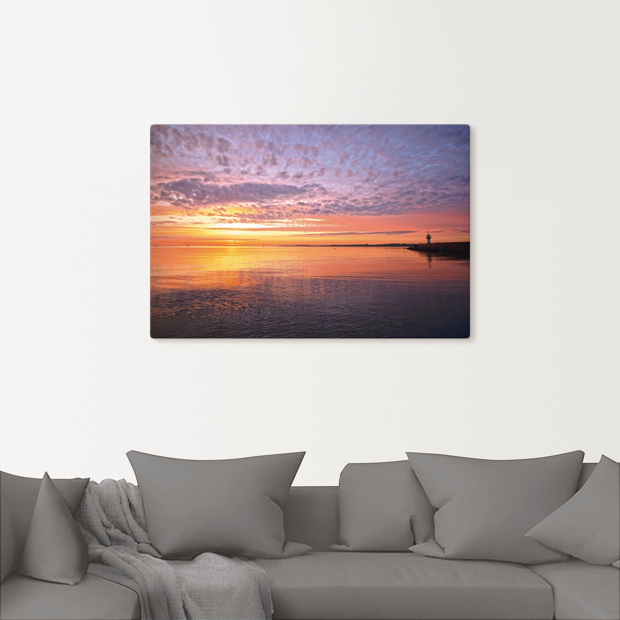 Artland Wandbild "Sonnenaufgang am Ostseestrand", Bilder vom Sonnenuntergan günstig online kaufen