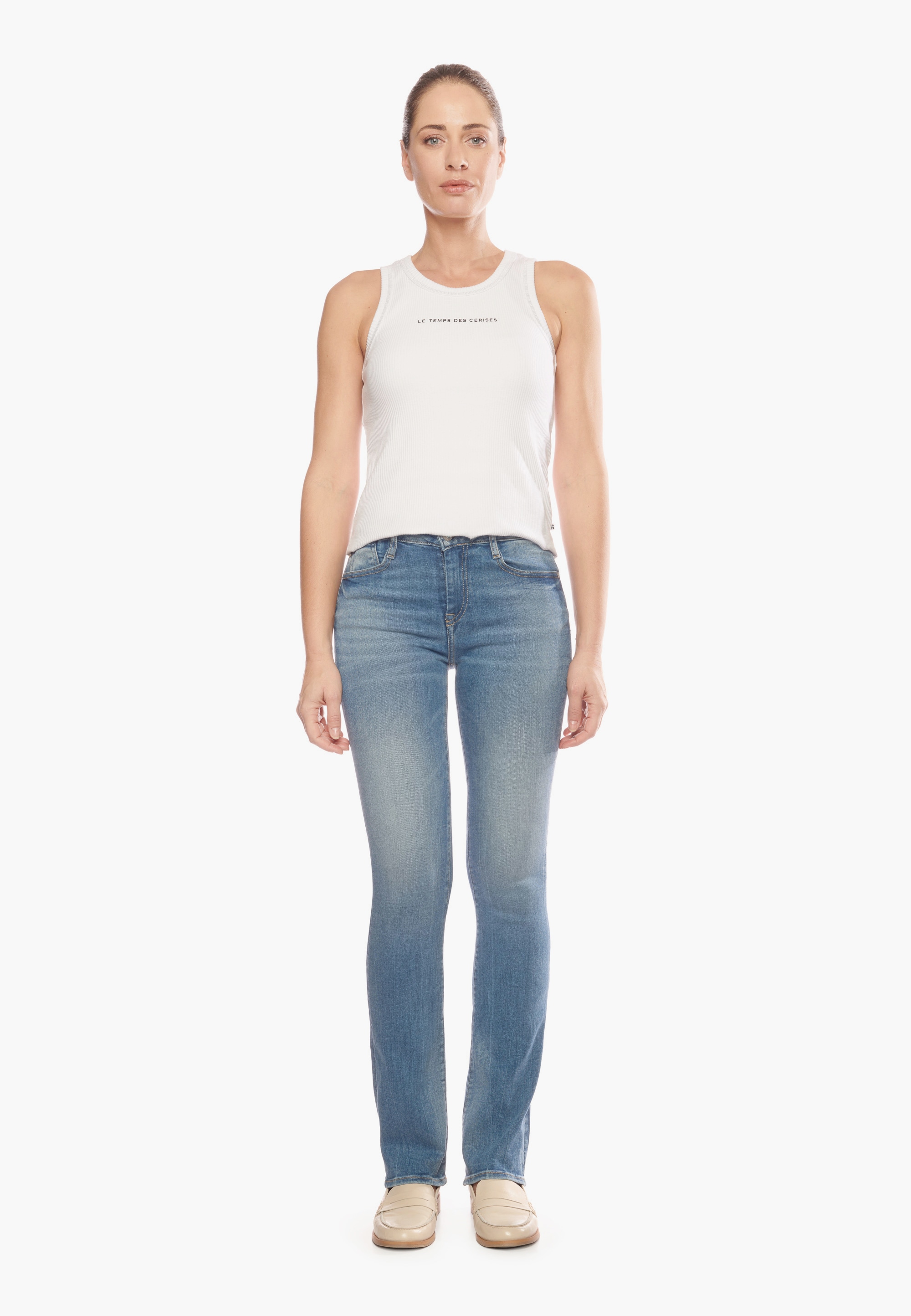 Le Temps Des Cerises Bequeme Jeans »POWERB«, mit tollem Bootcut-Schnitt