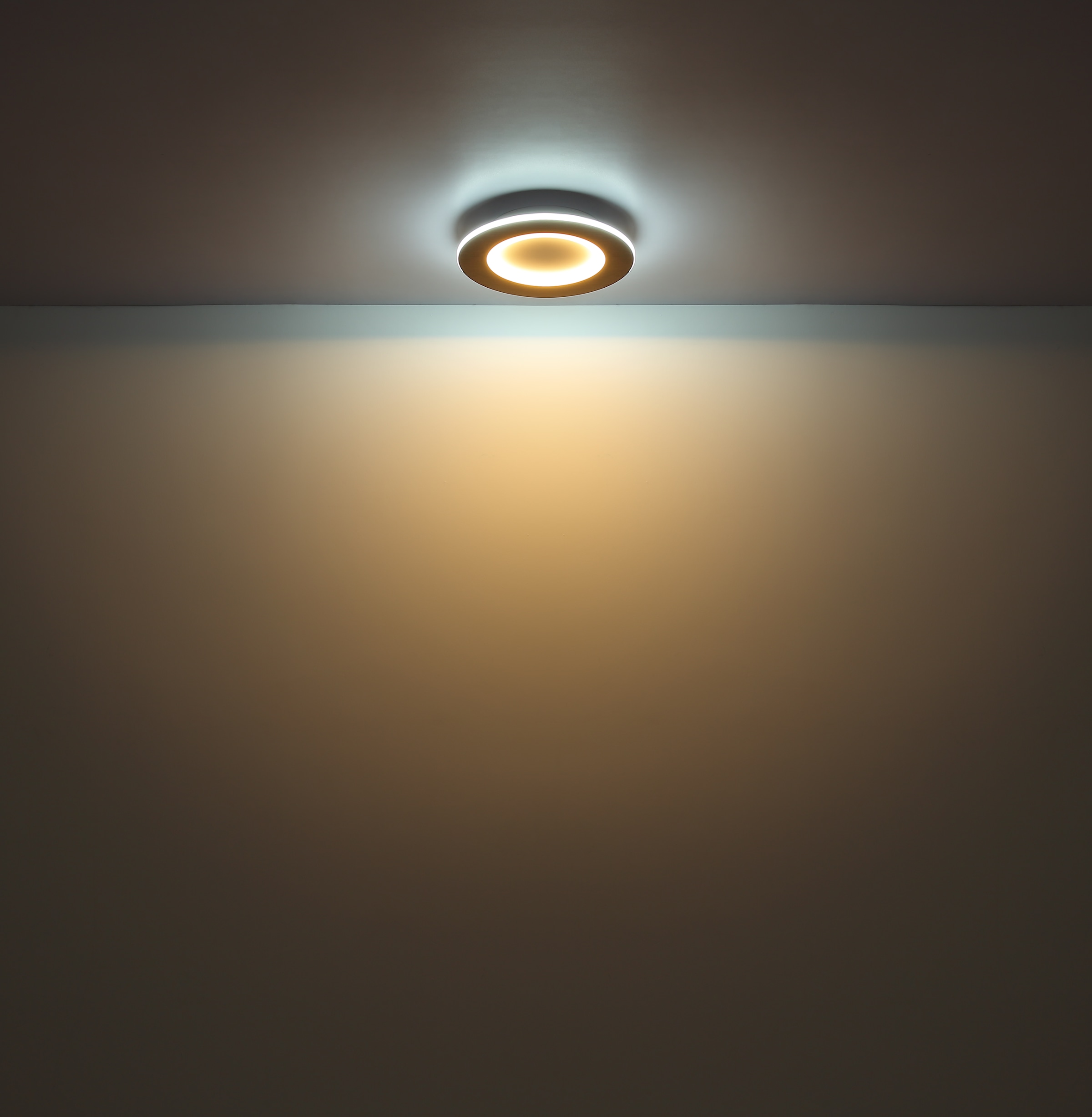 GLOBO LIGHTING LED Deckenleuchte »CLAY«, Leuchtmittel LED-Modul | LED fest integriert, Deckenlampe/holzoptik/rund/Wohnzimmer/Schlafzimmer