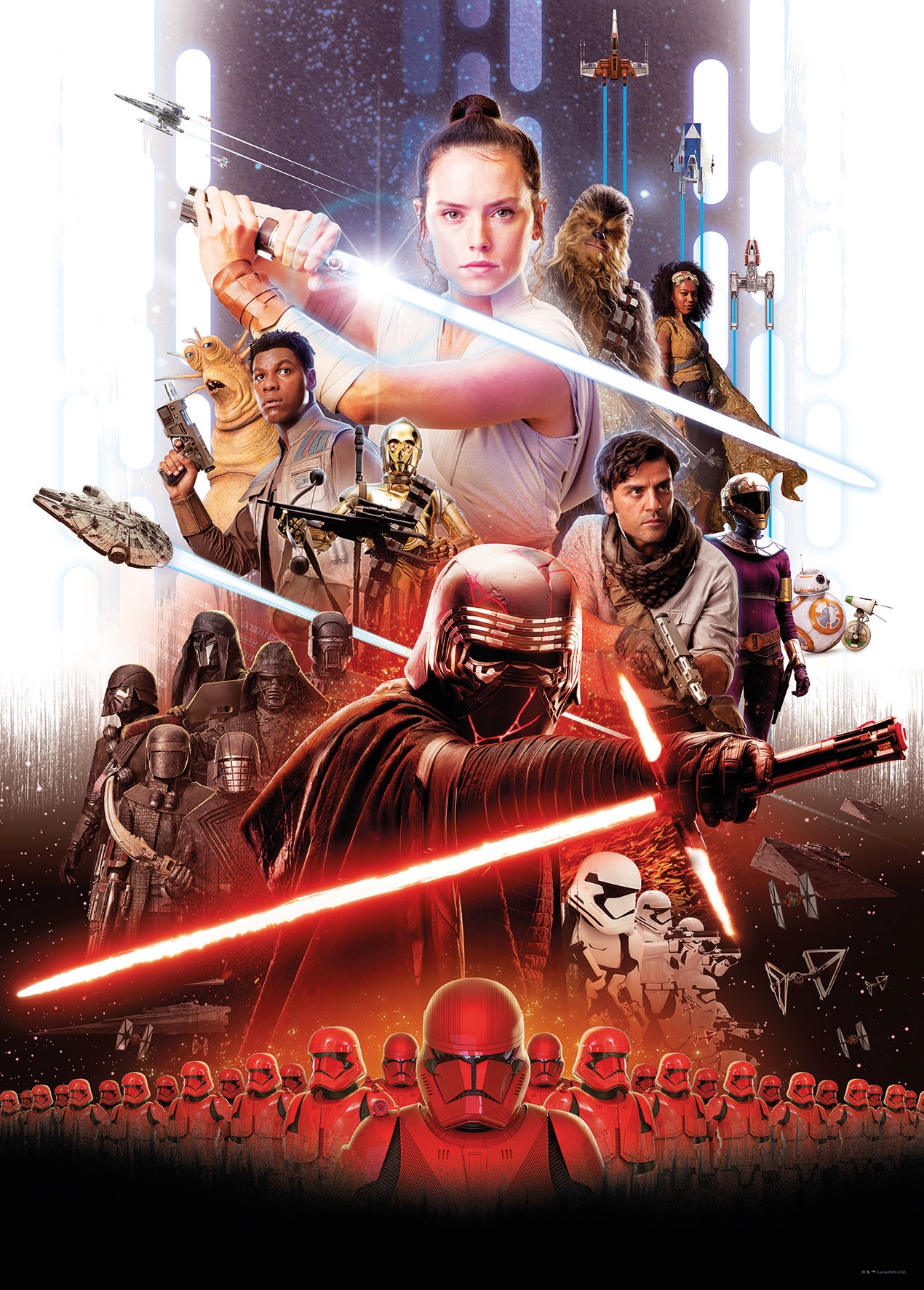Komar Bild »Star Wars Movie Poster Rey«, Star Wars, (1 St.), Wandbild zur Dekoration im Kinderzimmer - ohne Rahmen
