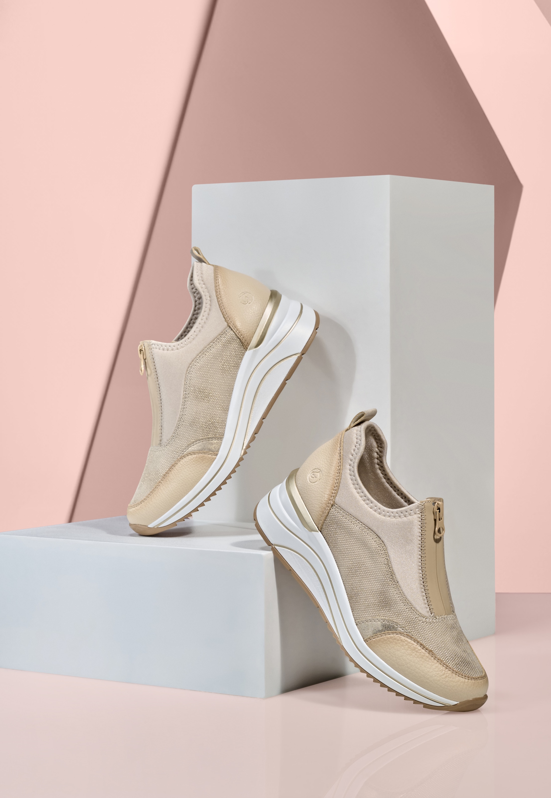 Remonte Slip-On Sneaker, Freizeitschuh, Halbschuh, Slipper in veganer Verarbeitung