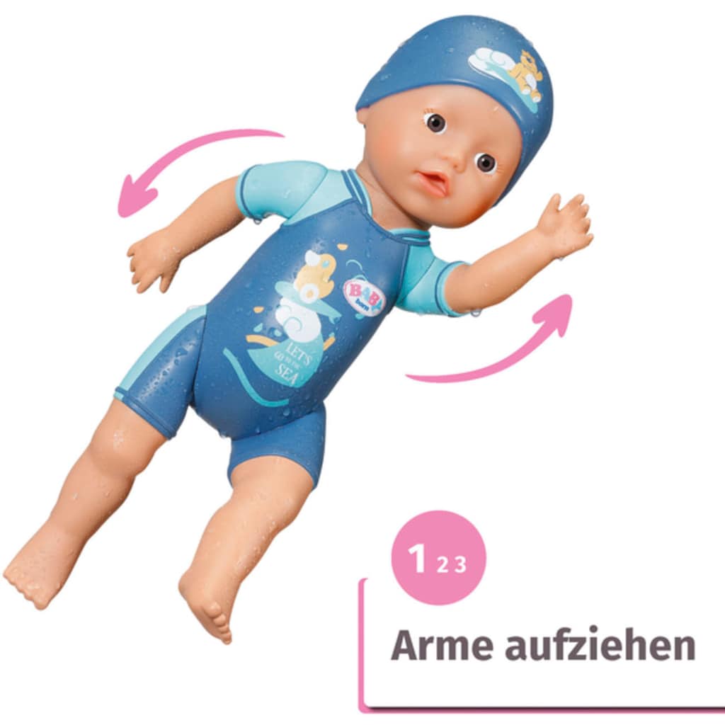 Baby Born Babypuppe »My First Swim Boy, 30 cm«, schwimmt Kraul und Schmetterling
